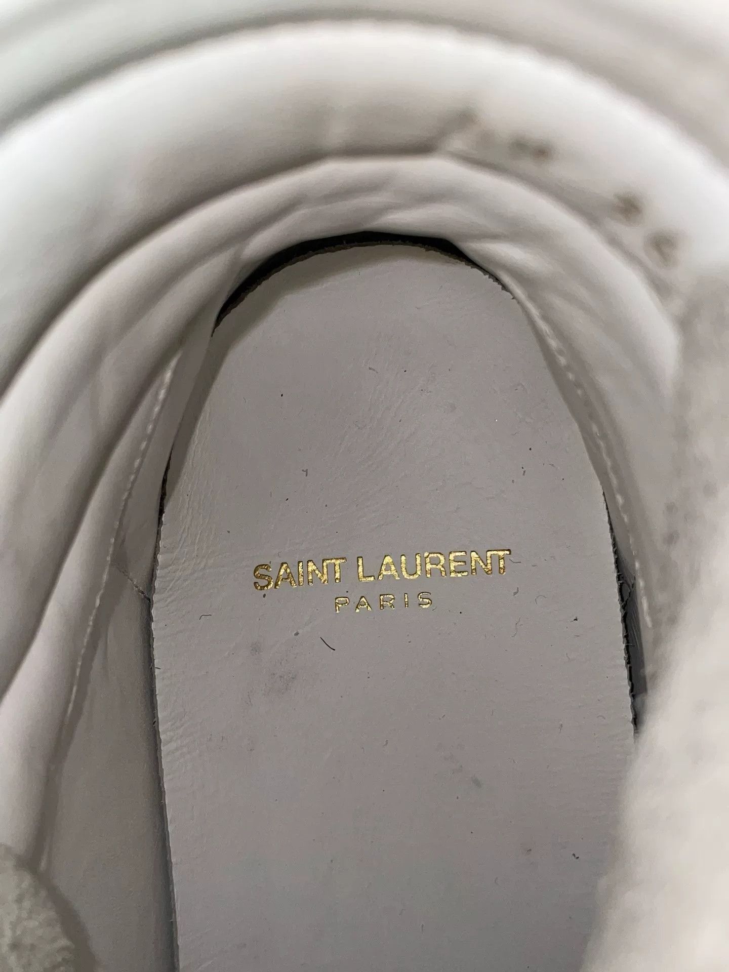 Saint Laurent Paris Saint Laurent High Top Sneakers with Velcro Straps. Size US 8 / EU 41 - 7 Thumbnail