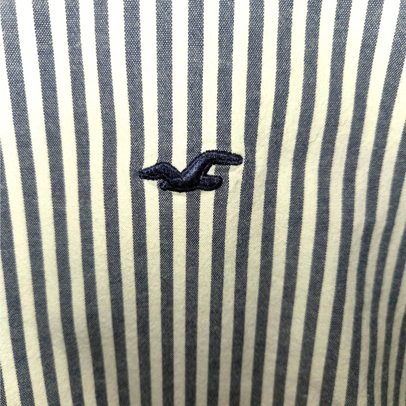Hollister Hollister Muscle Fit Button Up Shirt - XL - Navy/White Size US XL / EU 56 / 4 - 7 Thumbnail