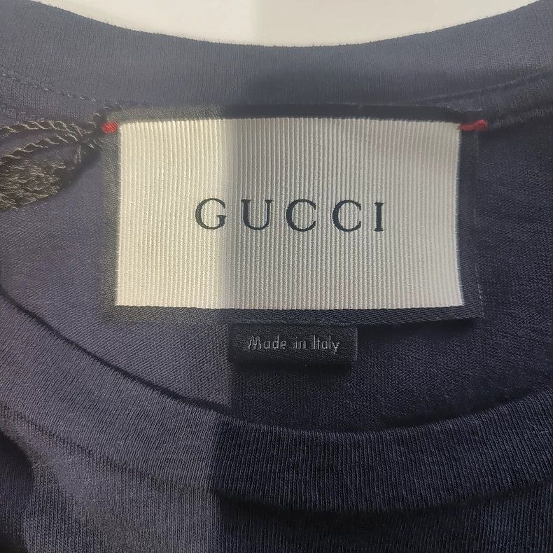 Gucci Gucci Dark blue round-neck short sleeves Size US XS / EU 42 / 0 - 4 Thumbnail