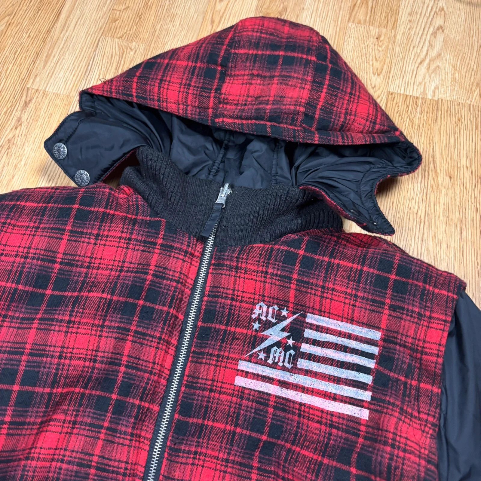 Affliction Affliction Reversible Hooded Jacket Size US L / EU 52-54 / 3 - 8 Thumbnail
