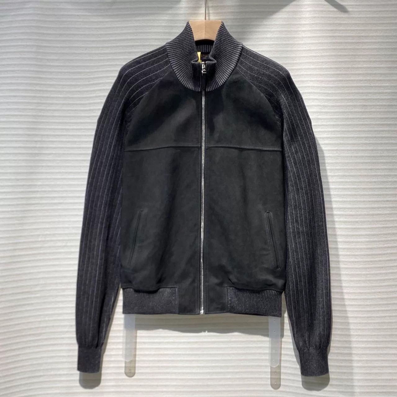 Louis Vuitton Louis Vuitton Knit Leather Patchwork Jacket Size US XL / EU 56 / 4 - 1 Thumbnail