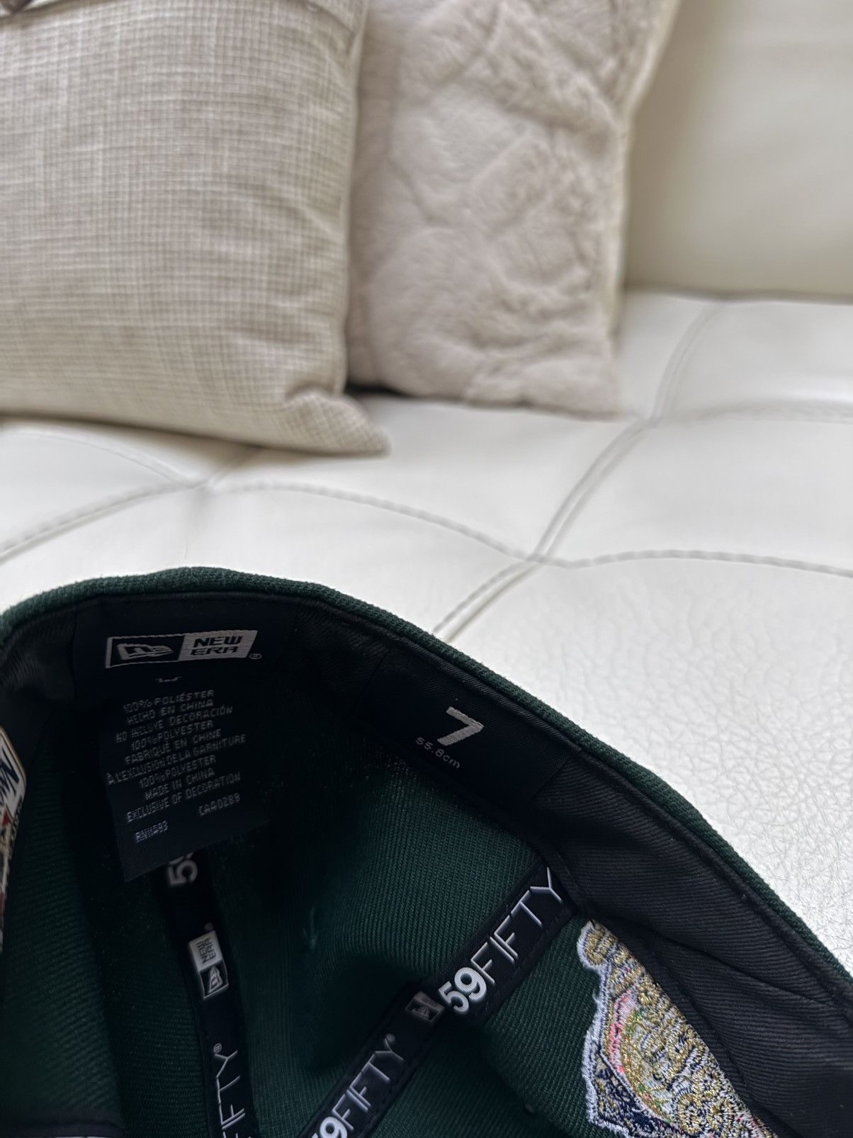 New Era Size 7 59fifty Green eggs & ham Hatclub exclusive Yankee hat Size ONE SIZE - 4 Thumbnail