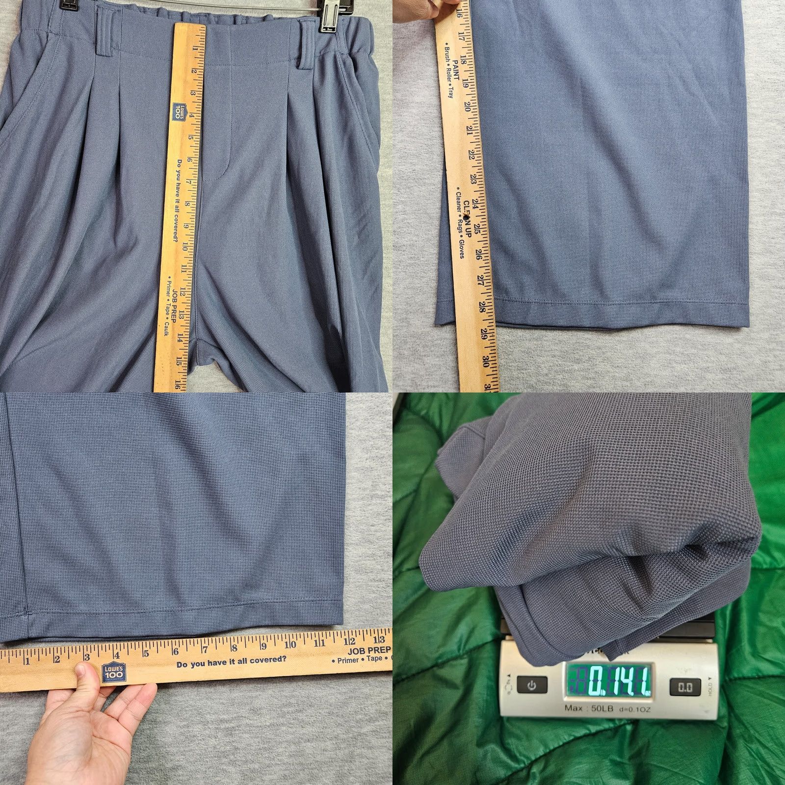 Vintage Halara Women’s Pants Size L Blue Gray Elastic Waist NWT Wide Leg Casual Comfortable Polyester Elastane Regular Mens/Womens? Size 36" / US 14 / IT 50 - 8 Thumbnail