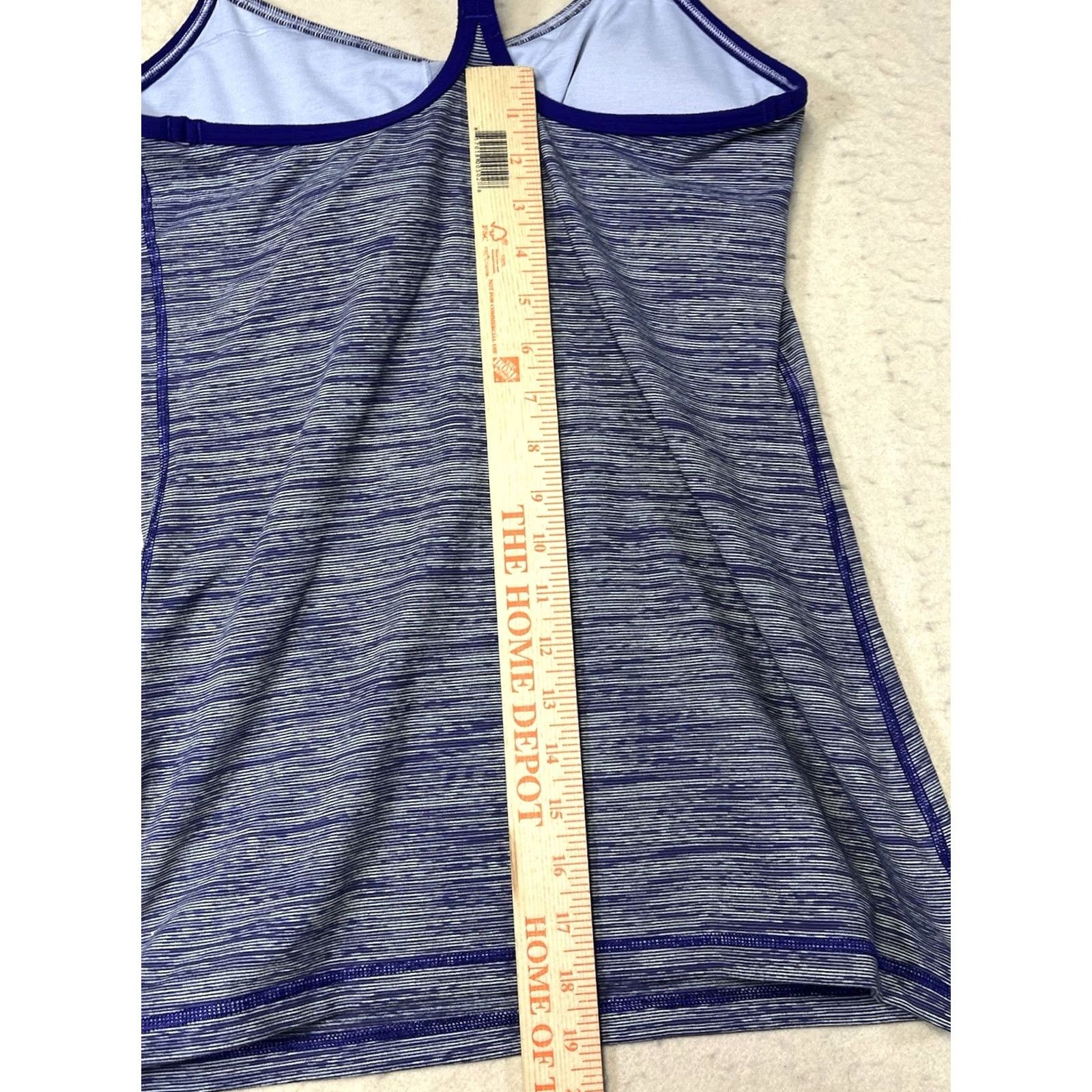 Lululemon Lululemon Power Y Tank Purple Space Dye 8 Womens Sleeveless Racerback Built-In Bra Moisture Wicking Athletic Yoga Gym Training Workout Top Size M / US 6-8 / IT 42-44 - 4 Thumbnail