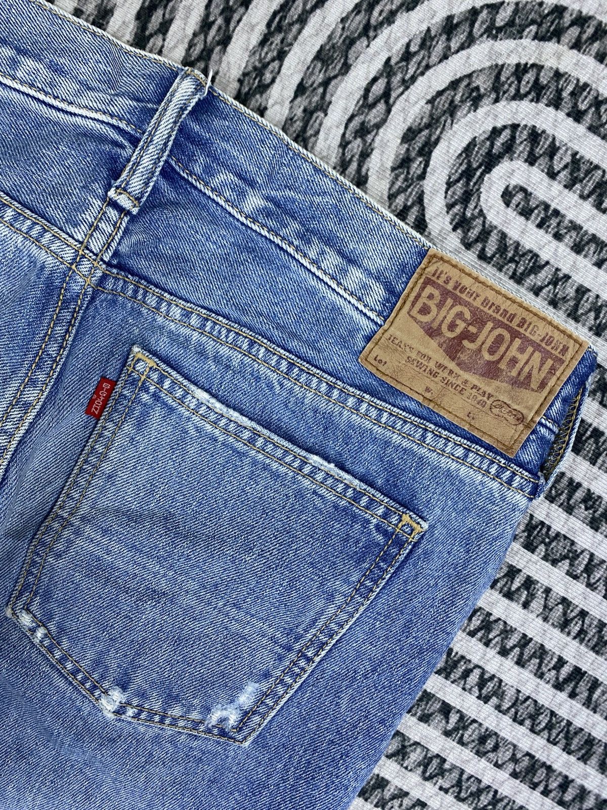 Big John Vintage Big John Blue Straight Cutting Denim Jeans Size US 32 / EU 48 - 10 Thumbnail