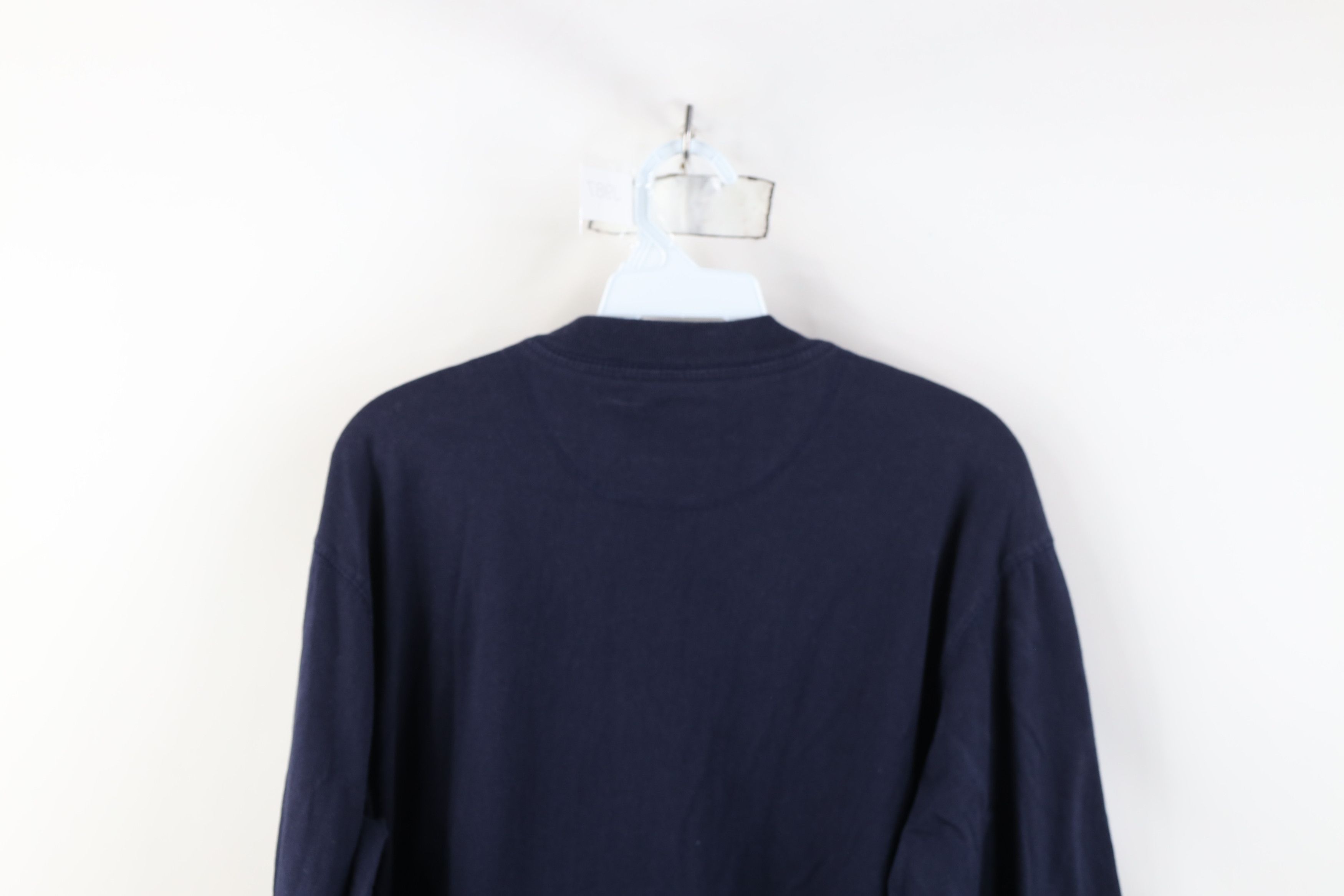 Vintage Vintage 90s Streetwear Blank Long Sleeve Henley T-Shirt Blue Size US M / EU 48-50 / 2 - 13 Thumbnail