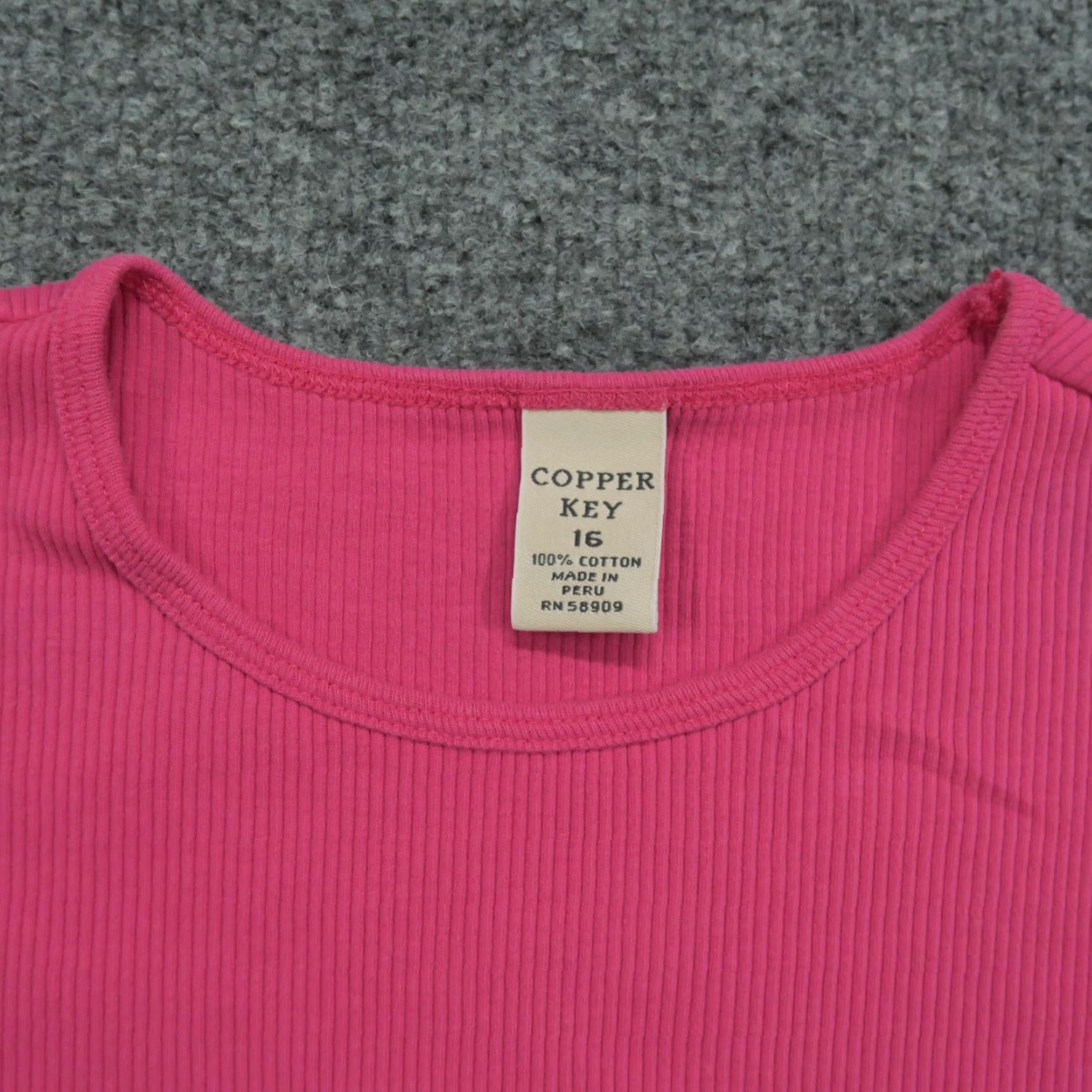 Vintage VINTAGE Copper Key Thermal Shirt Womens PS Pink 16 Y2K Cotton Regular Long Sleeve Pullover T-Shirt Boys Girls? Size S / US 4 / IT 40 - 2 Thumbnail