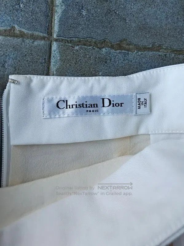 Dior Dior White Cotton Summer Mini Skirt . Size 23" - 4 Thumbnail