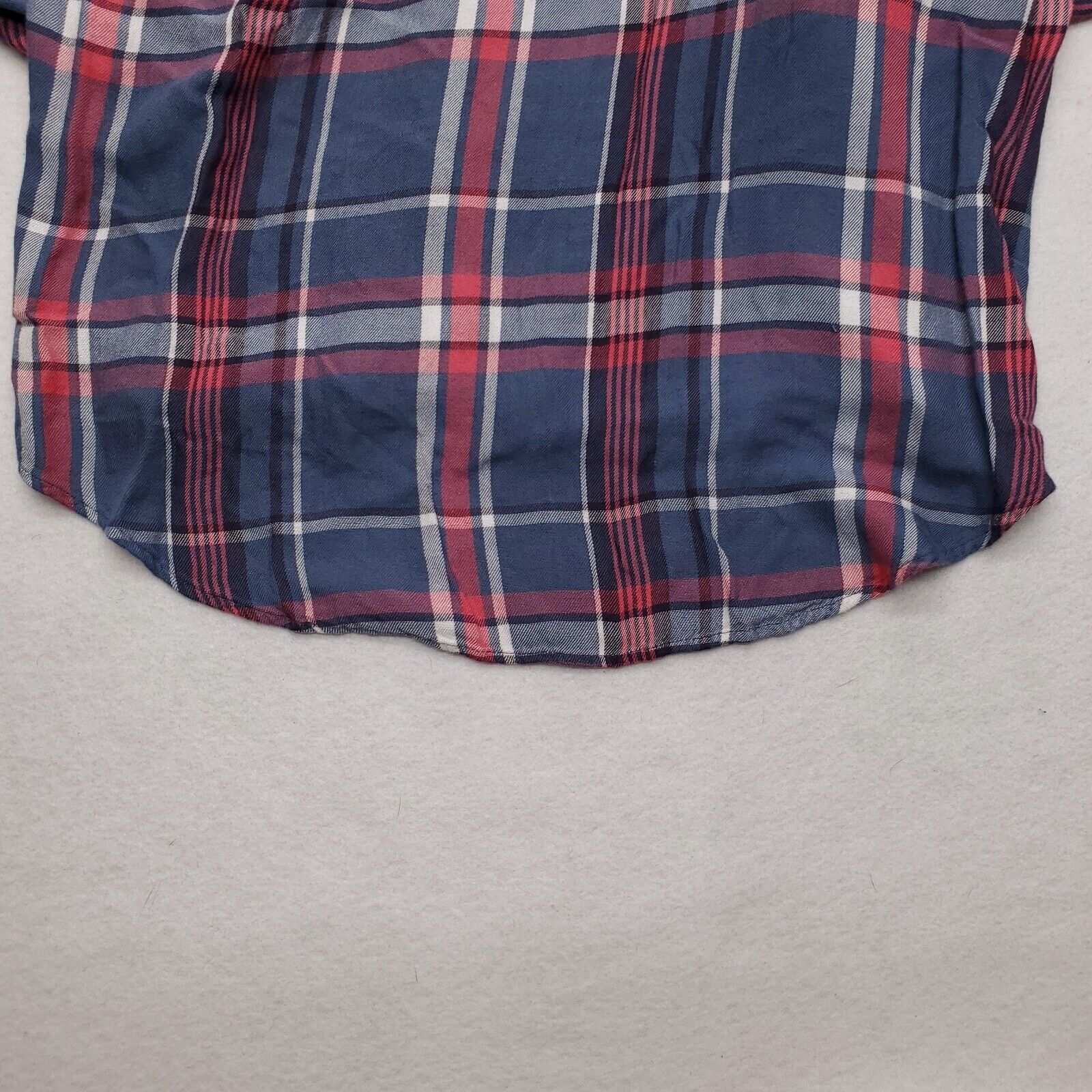Express Express Casual Button Up Shirt Womens Size Small S Blue Red Size S / US 4 / IT 40 - 7 Thumbnail