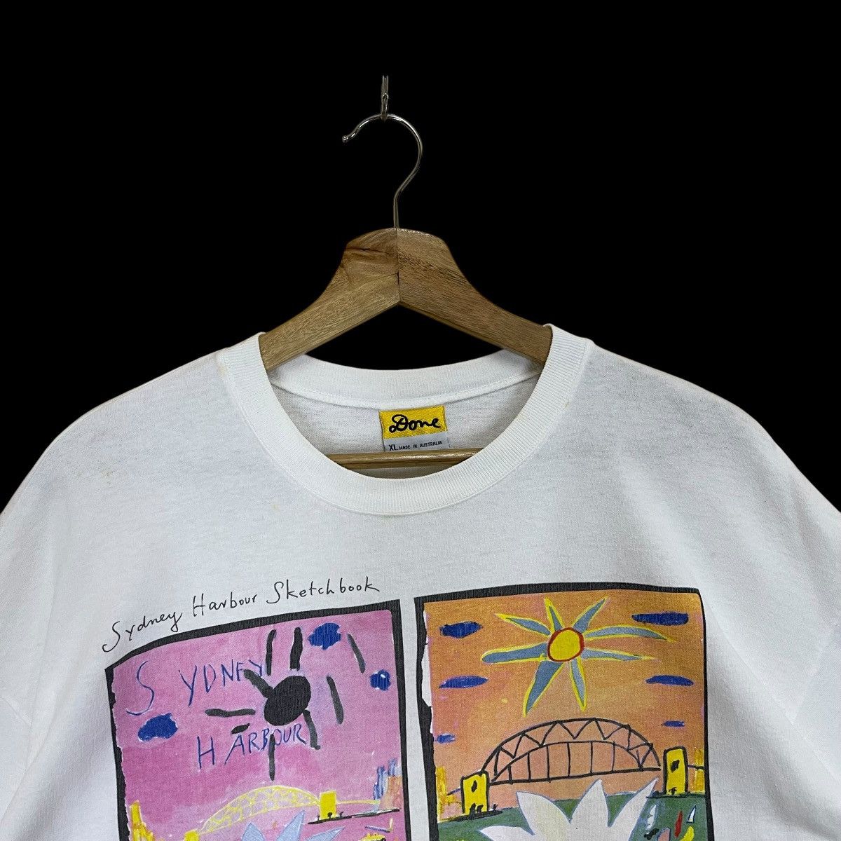 Quiksilver Vintage 90s Ken Done Big Logo Shortsleeve Tee Size US XL / EU 56 / 4 - 4 Thumbnail