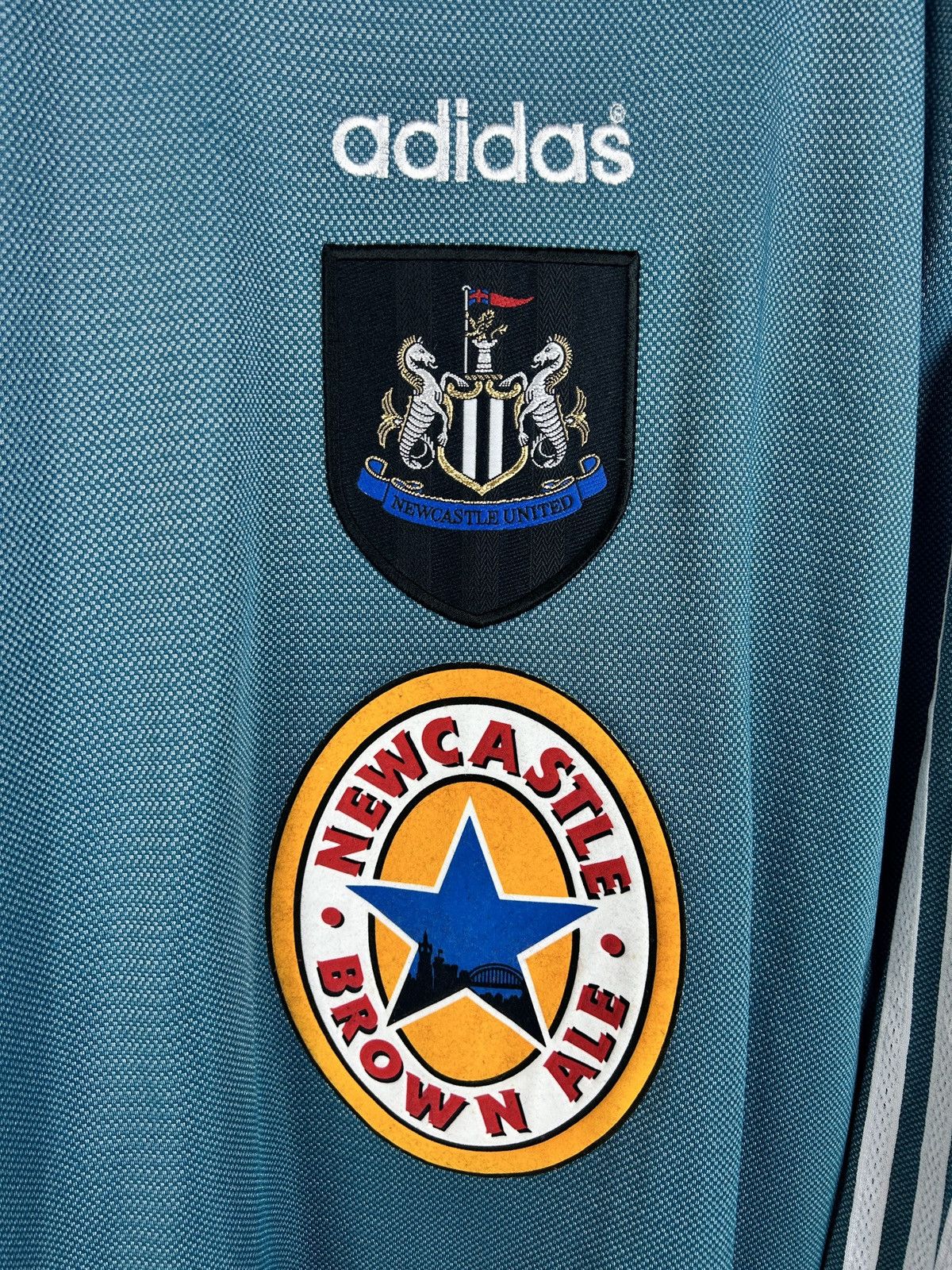 Adidas 90s Adidas Newcastle United 1996/97 GK Kit Soccer Jersey XL Size US XL / EU 56 / 4 - 2 Thumbnail
