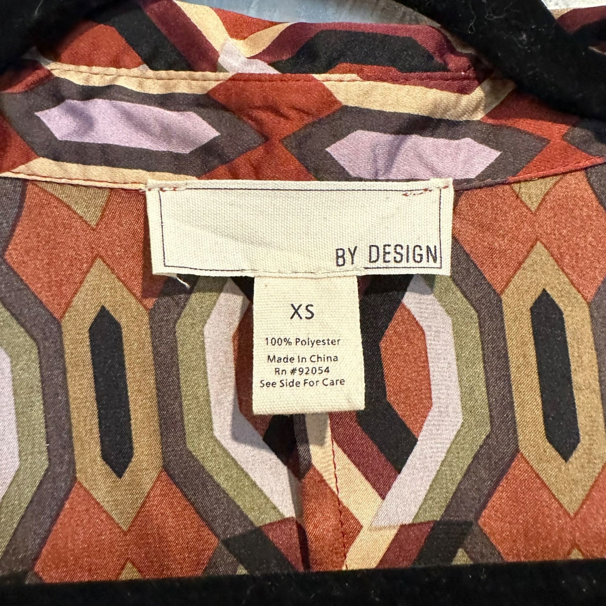 Other ✨By Design Size XS Women's Geometric Pattern Hi-Low Tunic Dr Size XS / US 0-2 / IT 36-38 - 3 Thumbnail