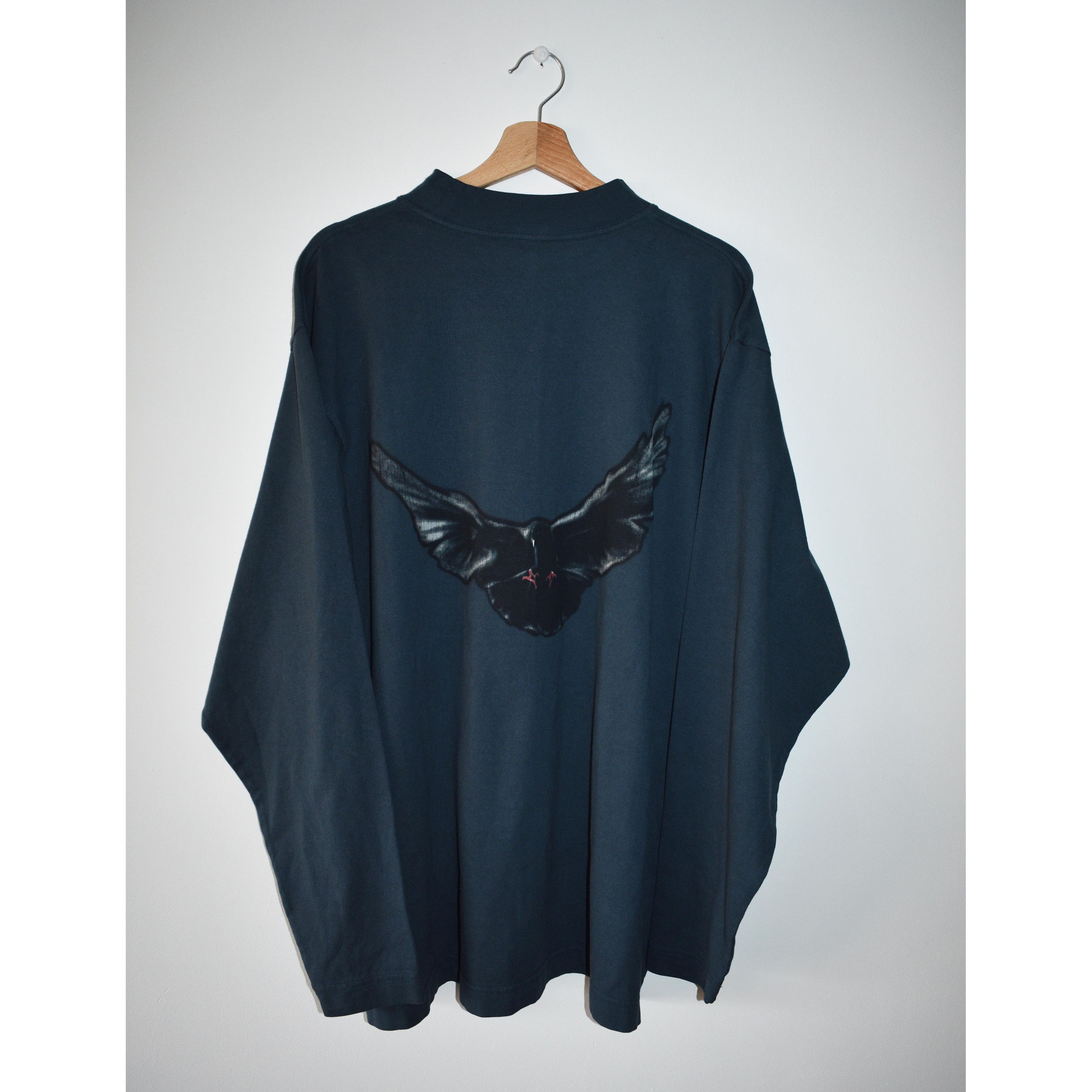 image of Balenciaga x Gap Yeezy Gap Blue Dove Shirt, Men's (Size Medium)