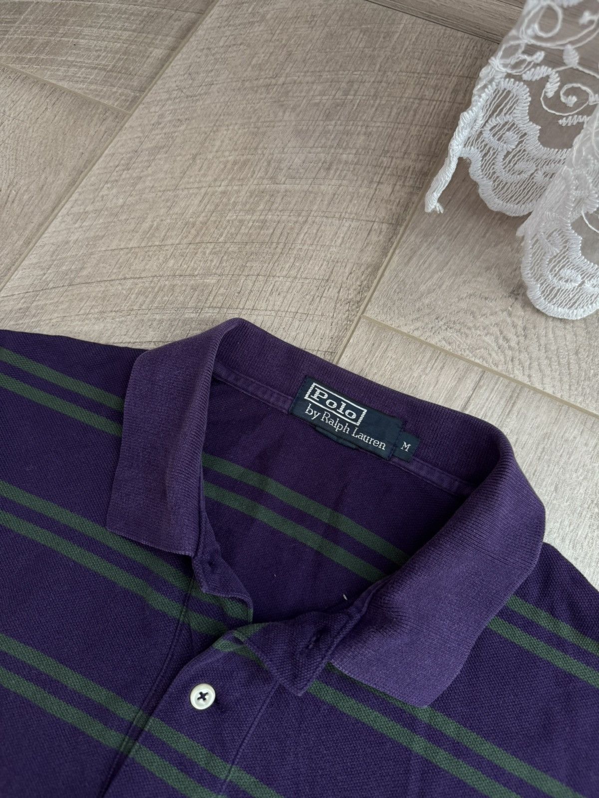 Polo Ralph Lauren Polo Ralph Lauren Riders Club Vintage Striped Polo Pony Size US L / EU 52-54 / 3 - 3 Thumbnail