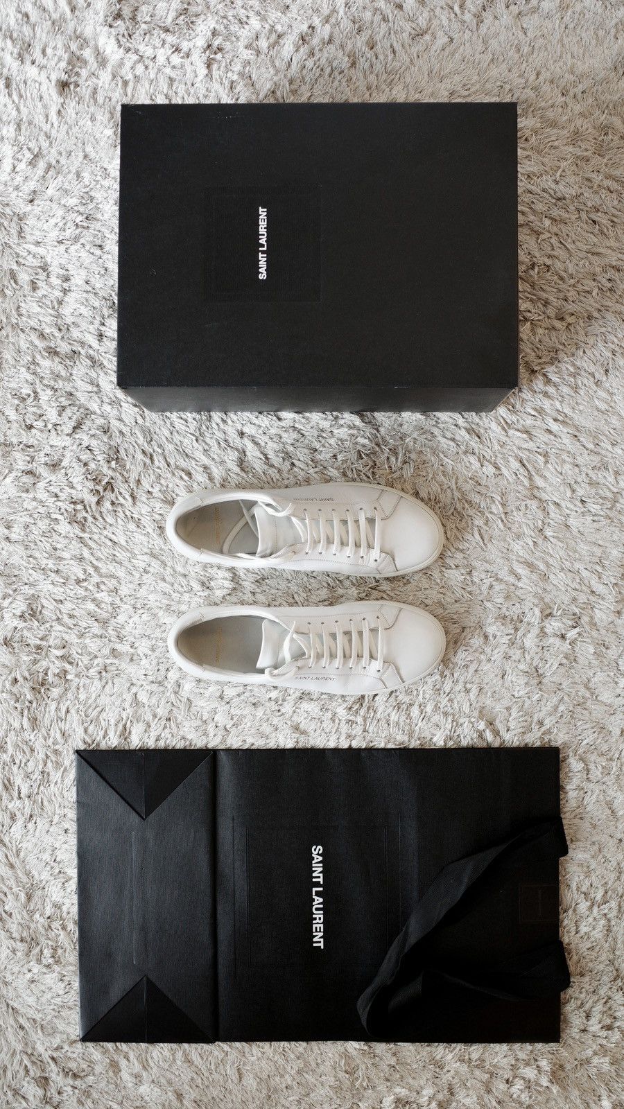 Saint Laurent Paris × Yves Saint Laurent Saint Laurent Classic White Sneakers Size US 9 / EU 42 - 2 Thumbnail