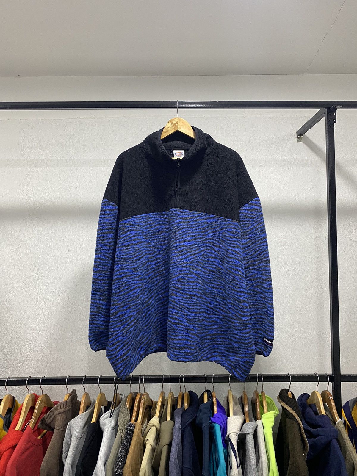 Japanese Brand × Vintage Paragraph Oversize Fleece Sweater Size US XXL / EU 58 / 5 - 1 Thumbnail