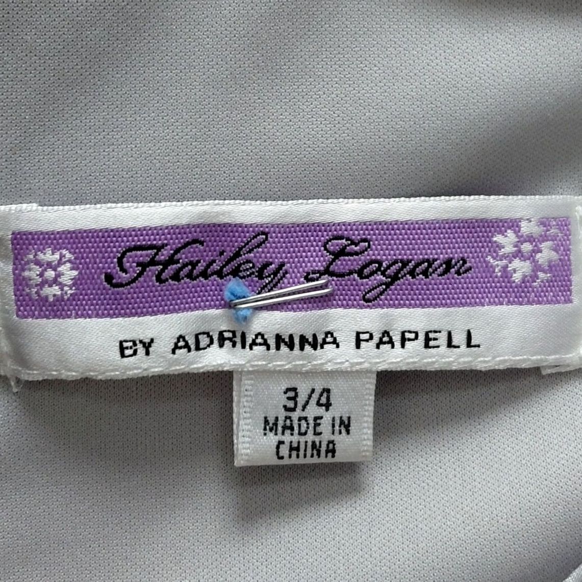 Adrianna Papell Hailey Logan by Adrianna Papell Dress Size 3/4 Gray One Shoulder Ruffle Women Size XS / US 0-2 / IT 36-38 - 4 Thumbnail