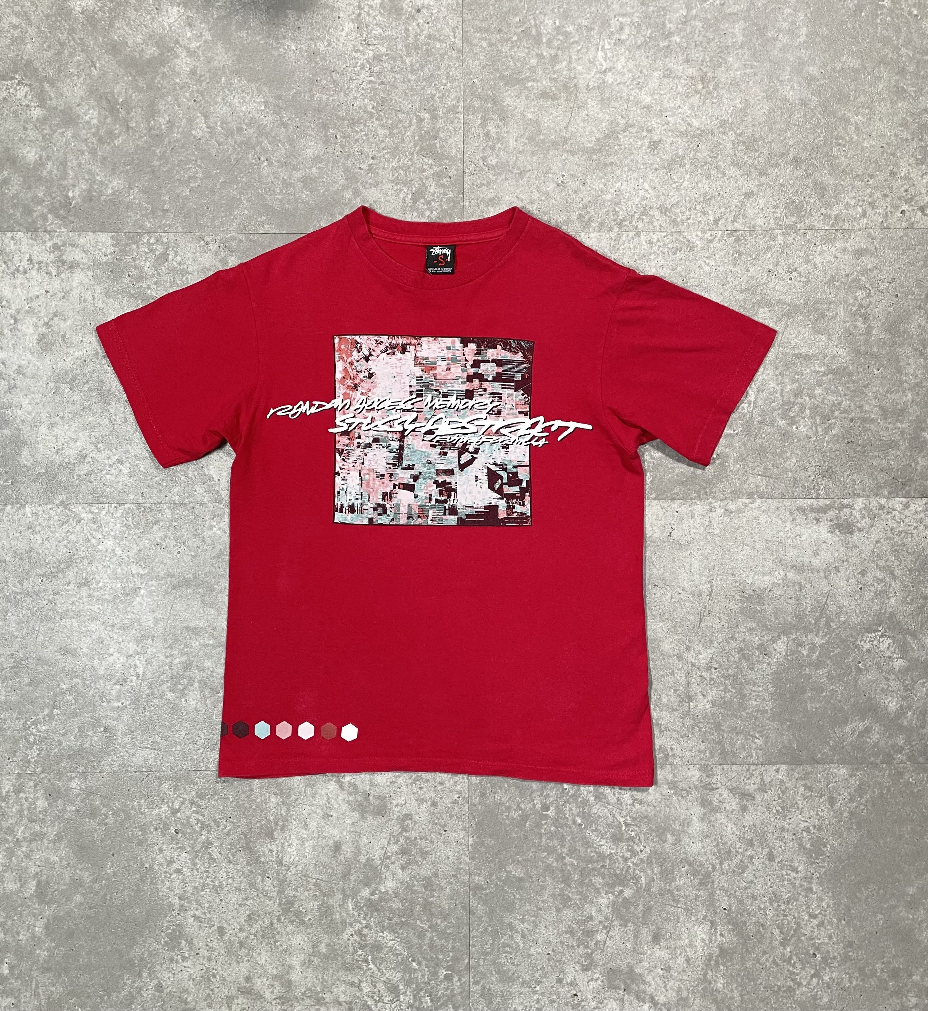Stussy × Vintage 00s Stussy Abstract Graphic Tshirt Tee y2k style Size US S / EU 44-46 / 1 - 1 Thumbnail