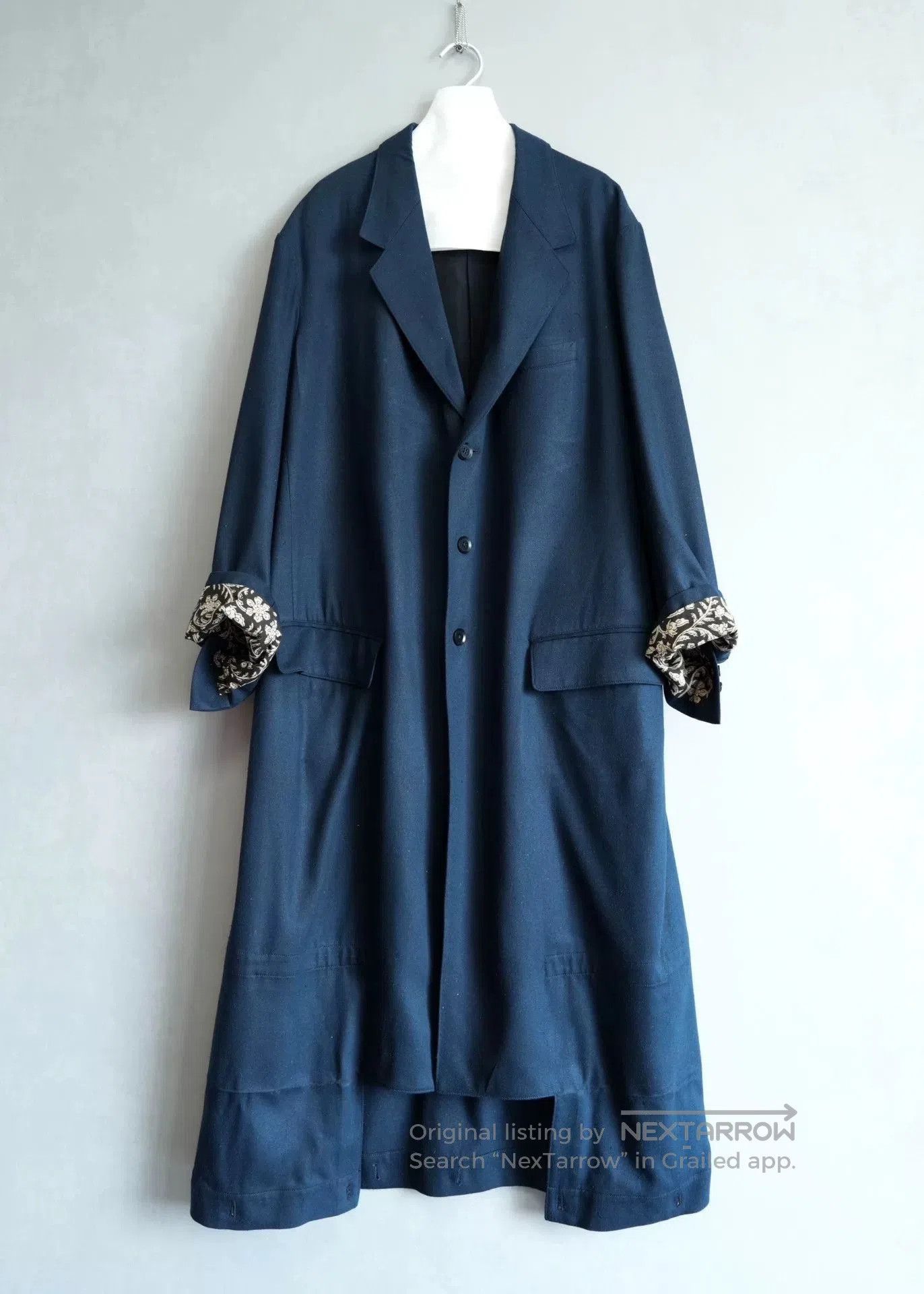 Yohji Yamamoto Yohji Yamamoto Silk Denim Coat. Size M / US 6-8 / IT 42-44 - 4 Thumbnail