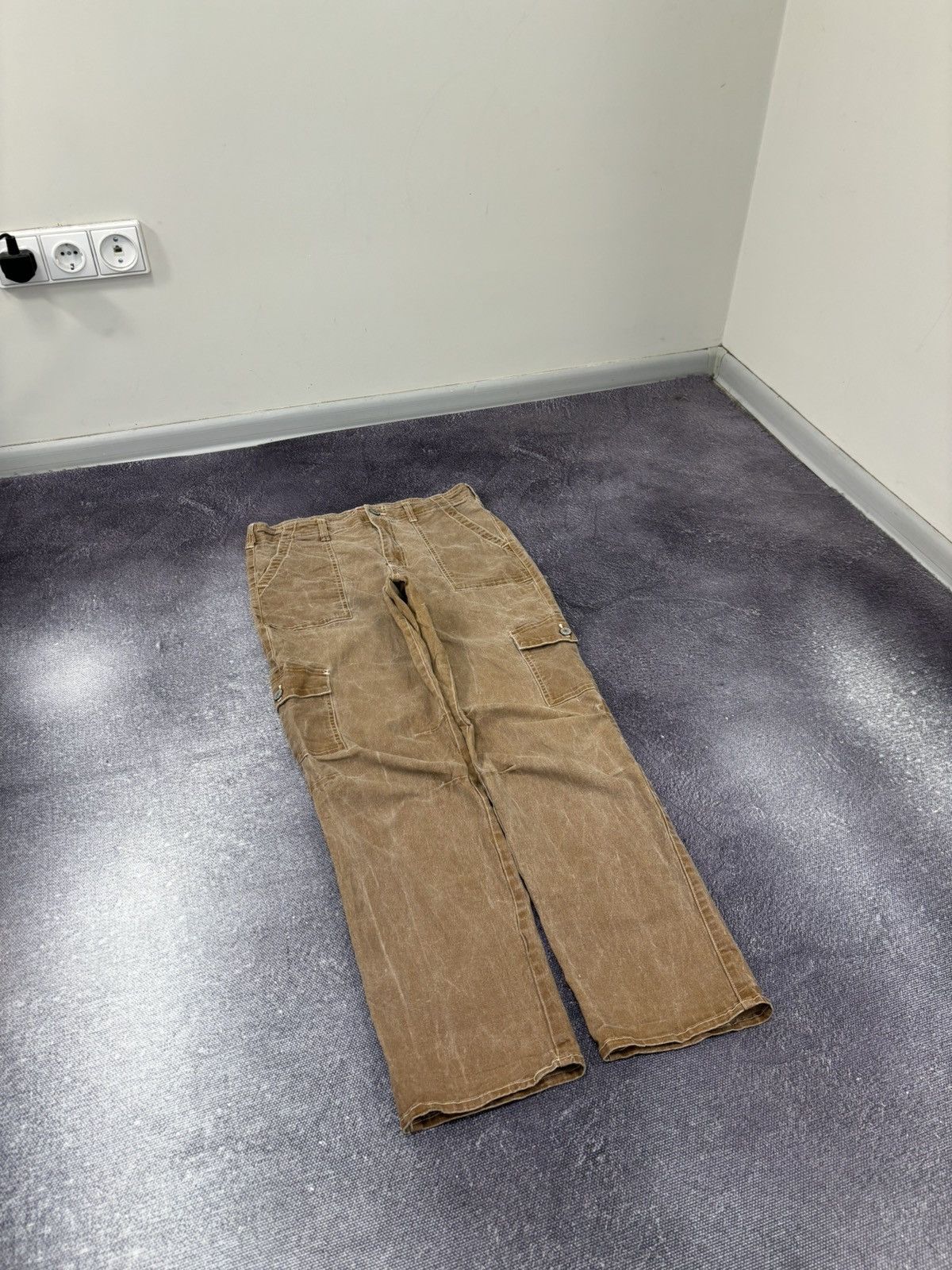 Dickies × Vintage Vintage Dickies Y2K American Hype Brown Utility Cargo Pants Size US 30 / EU 46 - 8 Thumbnail