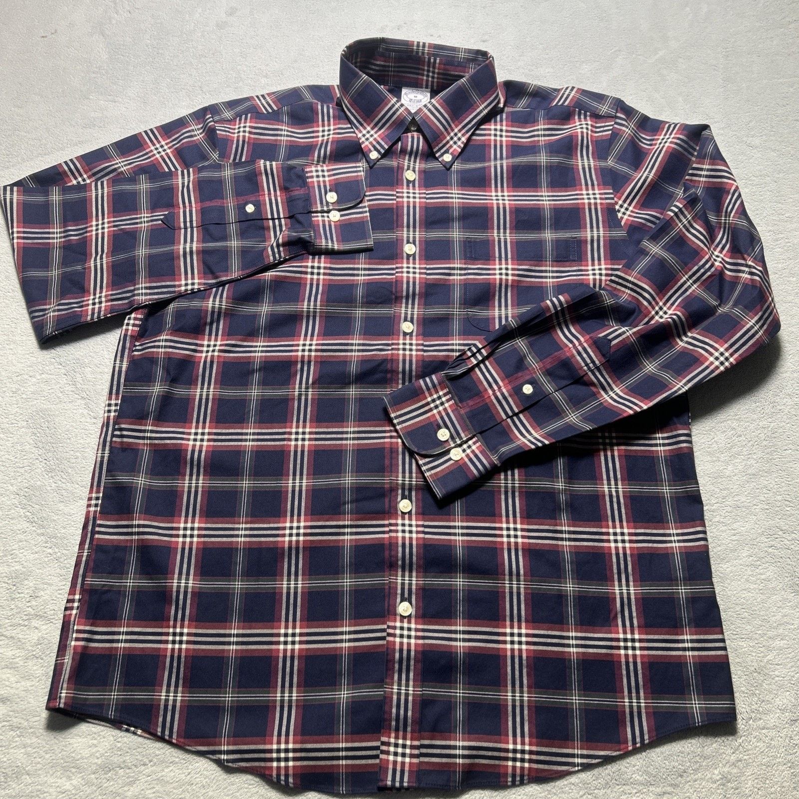 Brooks Brothers Brooks Brothers Flannel Button Shirt Medium Pocket Oxford Size US M / EU 48-50 / 2 - 3 Thumbnail
