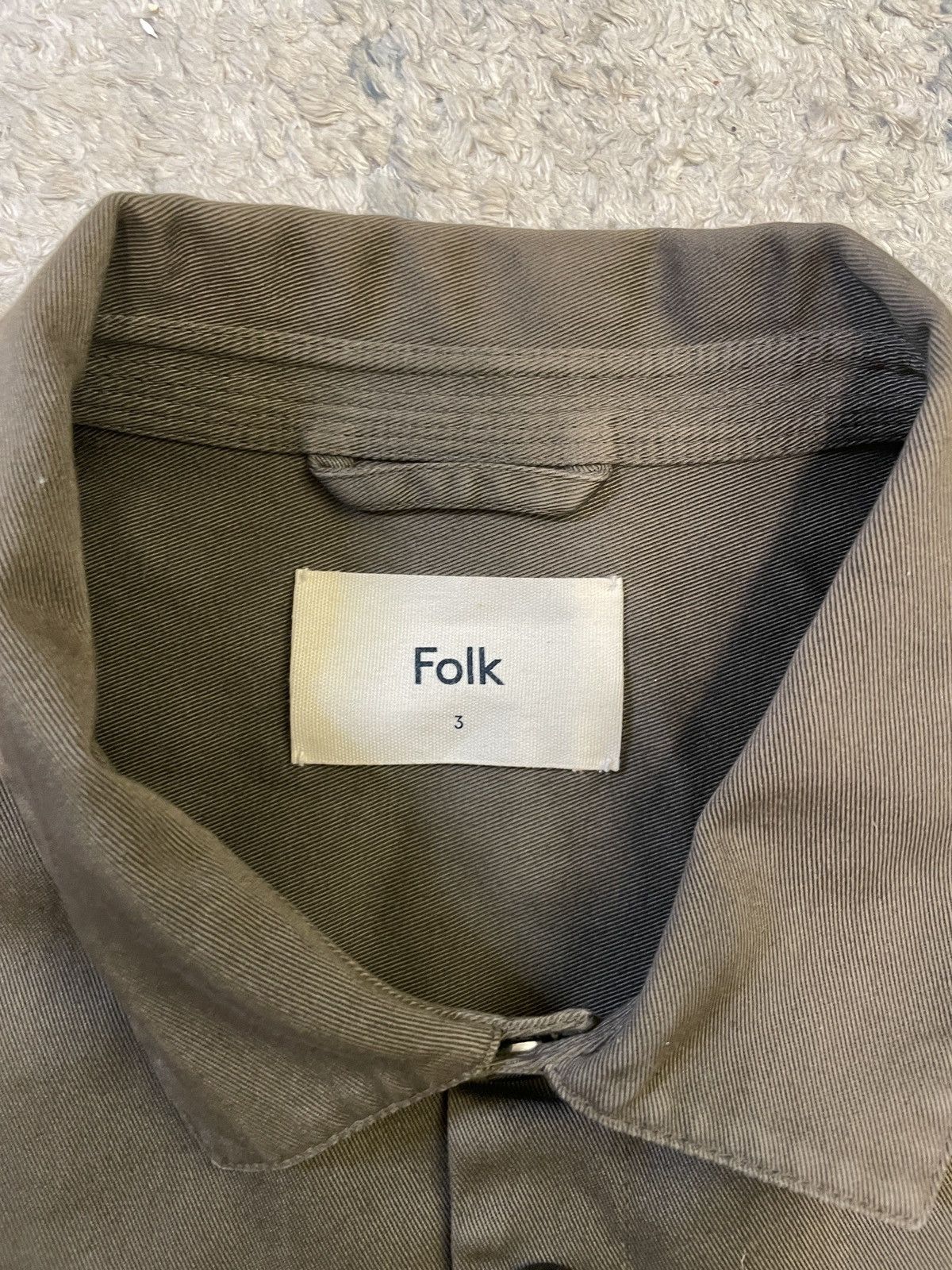 Folk Folk Cotton Twill Olive Jacket Size US M / EU 48-50 / 2 - 4 Thumbnail