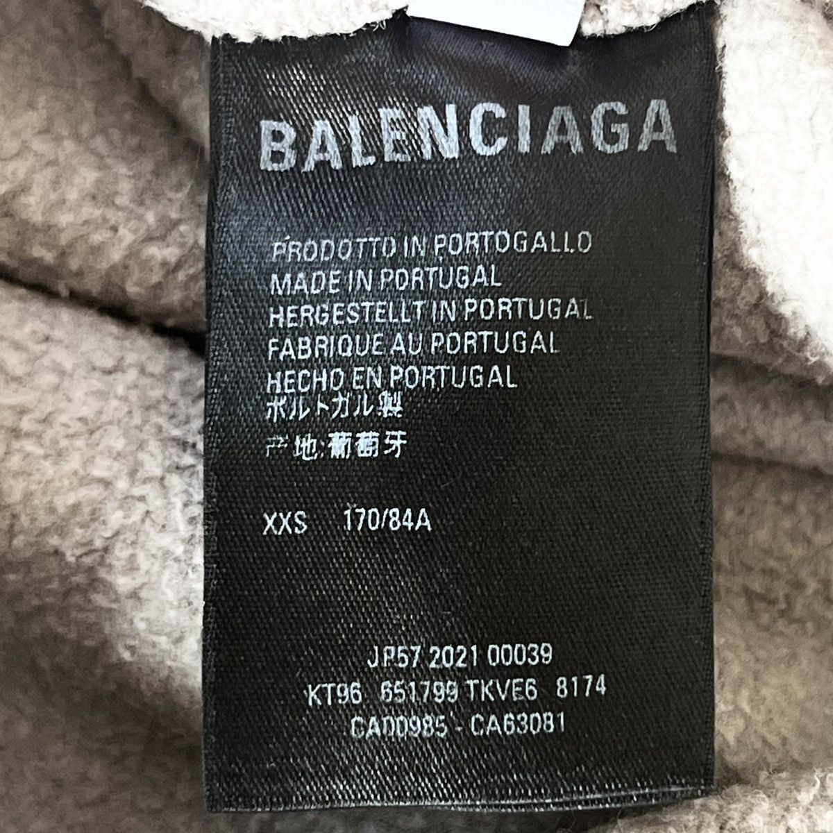Balenciaga BARCODE OVERSIZED HOODIE - DEMNA 2021 Size US XXS / EU 40 - 18 Thumbnail