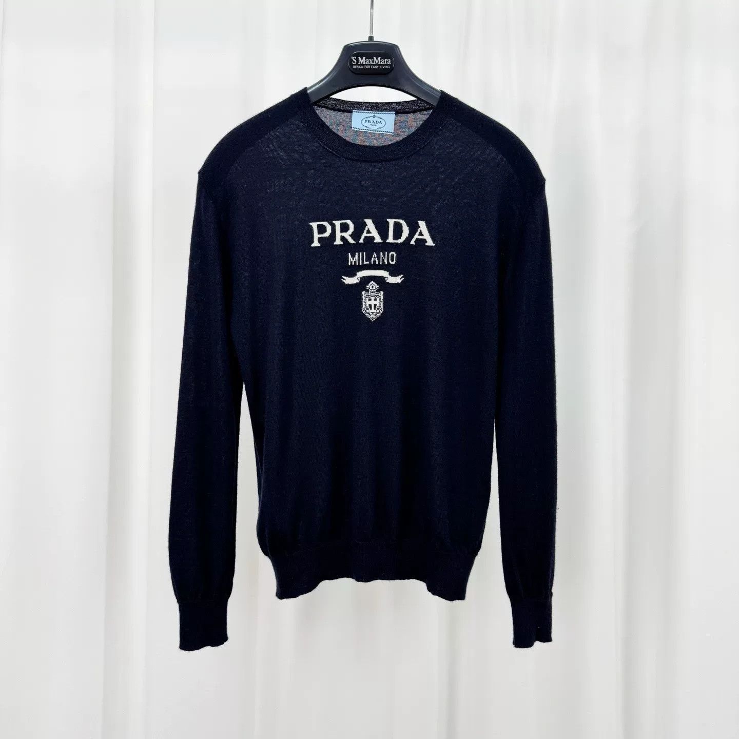 Prada prada cashmere embroidered knit sweater Size US S / EU 44-46 / 1 - 1 Thumbnail