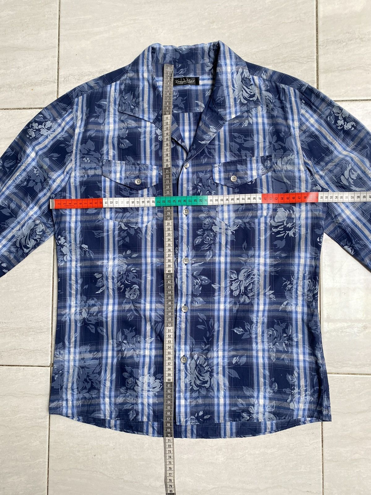 Tornado Mart TORNADO MART Flower Tartan Motive Shirt Size US S / EU 44-46 / 1 - 2 Thumbnail