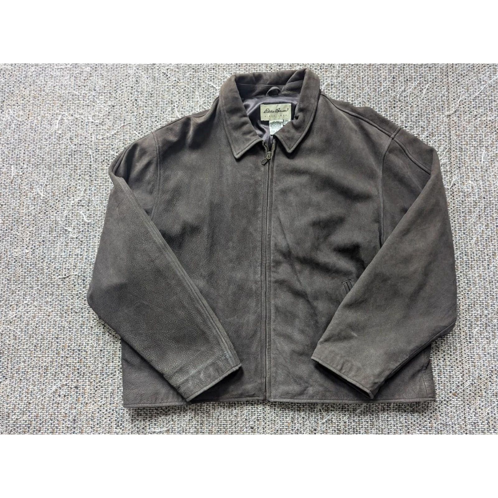Eddie Bauer VINTAGE Eddie Bauer Leather Jacket 2XL Brown Motorcycle Mens 50-52 Size US XXL / EU 58 / 5 - 3 Thumbnail