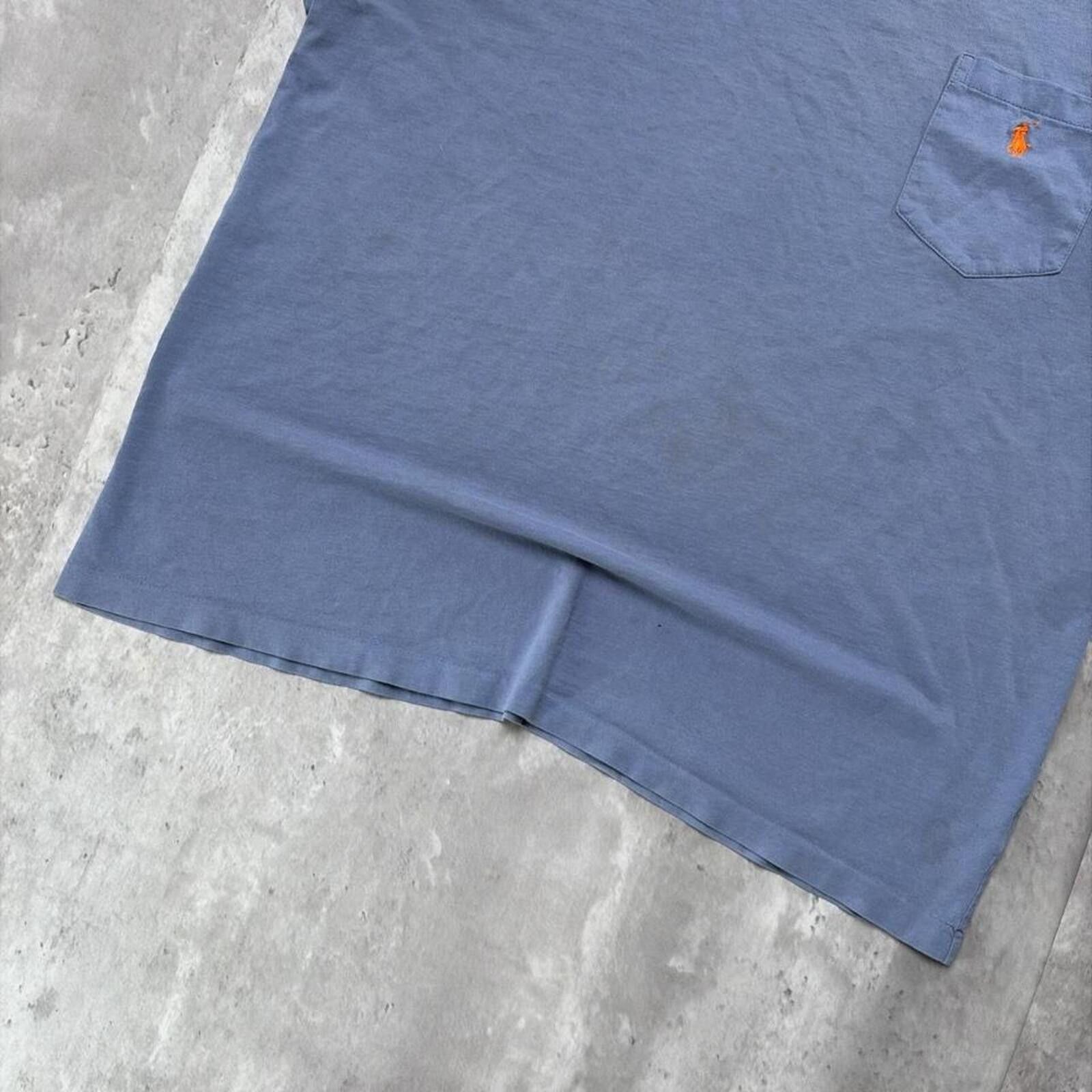 Polo Ralph Lauren Y2K Blue Polo Ralph Lauren Distressed Skater Pocket T-Shirt Size US M / EU 48-50 / 2 - 4 Thumbnail