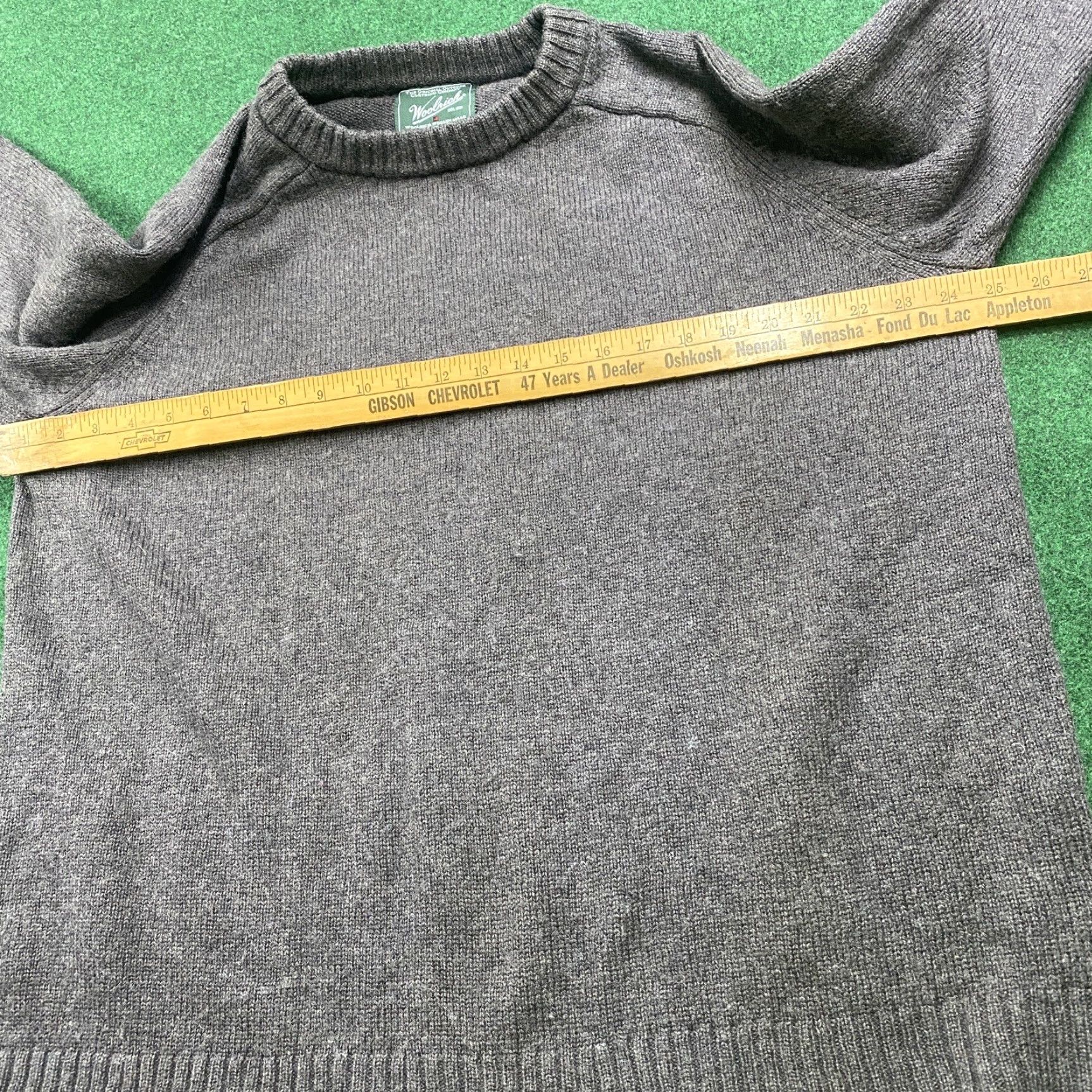 Vintage VINTAGE Woolrich Sweatshirt Mens XL Gray Wool 90S Graphic Print Crew Neck Pullover Size US XL / EU 56 / 4 - 5 Thumbnail