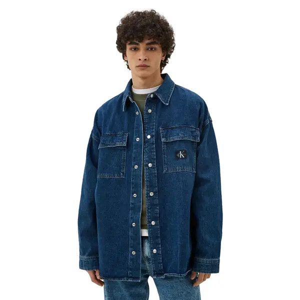 Calvin Klein CALVIN KLEIN JEANS Relaxed Linear Denim Shirt Size US L / EU 52-54 / 3 - 4 Thumbnail