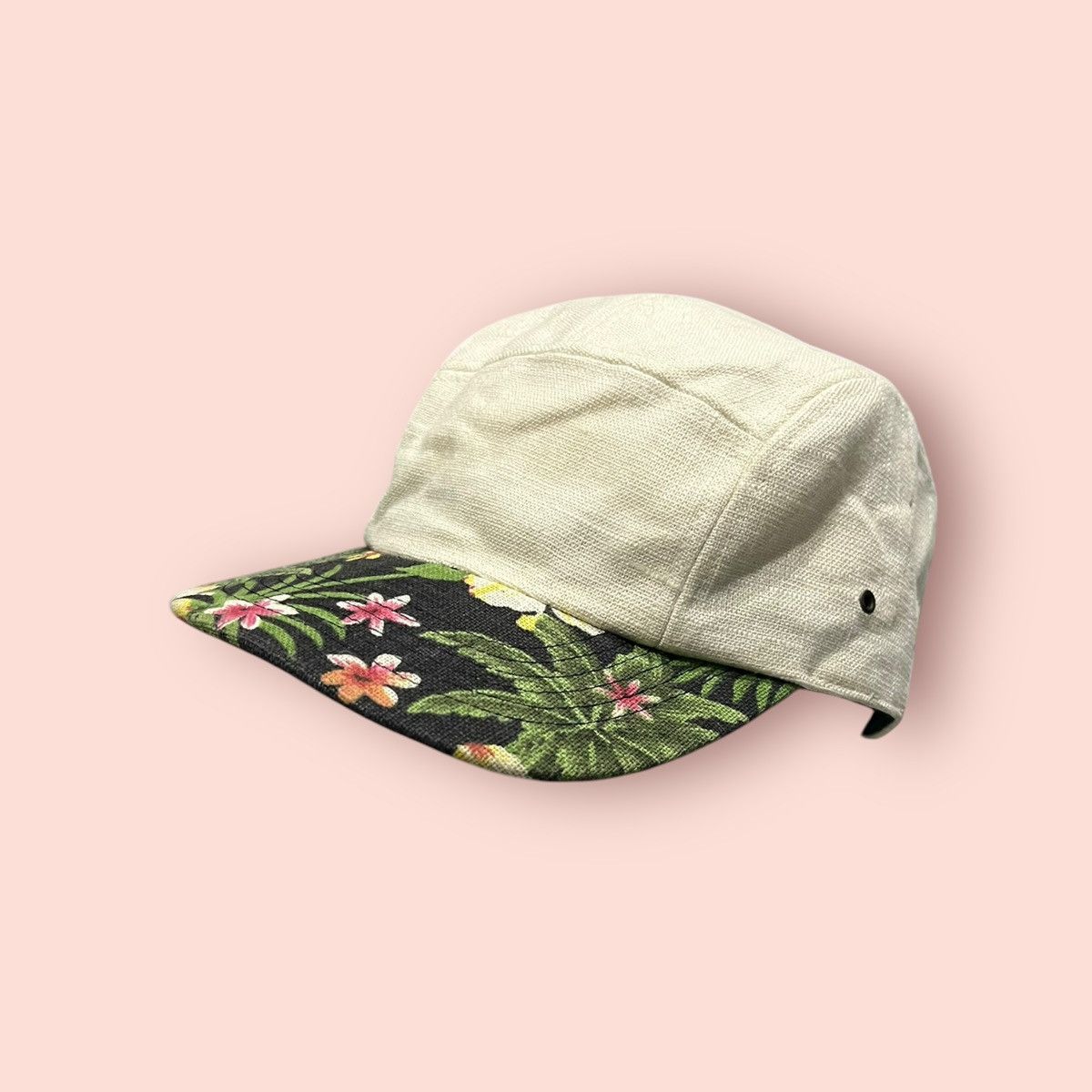 Japanese Brand × Vintage VINTAGE SMIR NASLI FLORAL VISOR 5 PANEL SNAPBACK HAT Size ONE SIZE - 19 Thumbnail