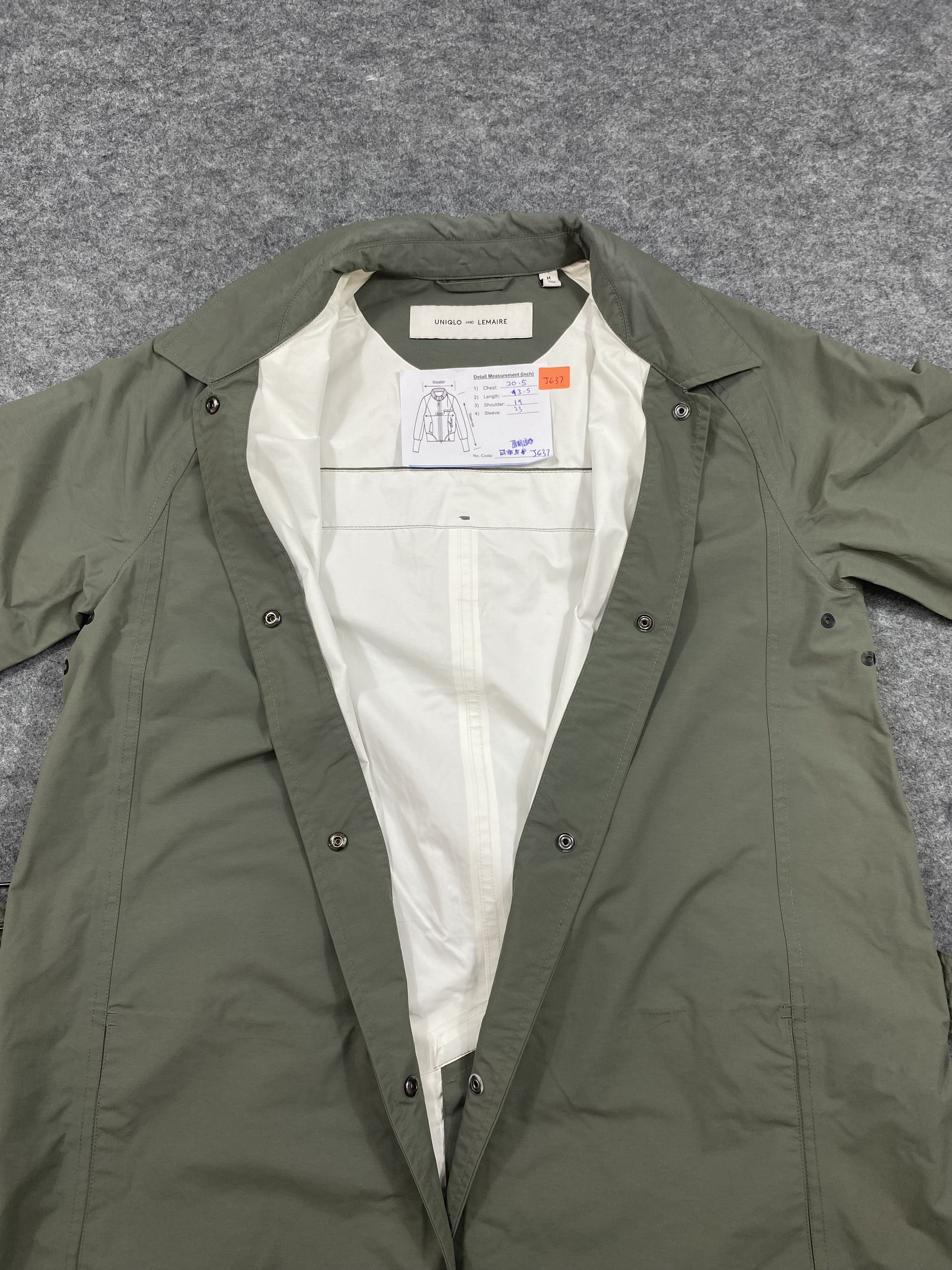 Lemaire VINTAGE UNIQLO AND LEMAIRE TRENCH COAT JACKET-J637 Size US M / EU 48-50 / 2 - 3 Thumbnail