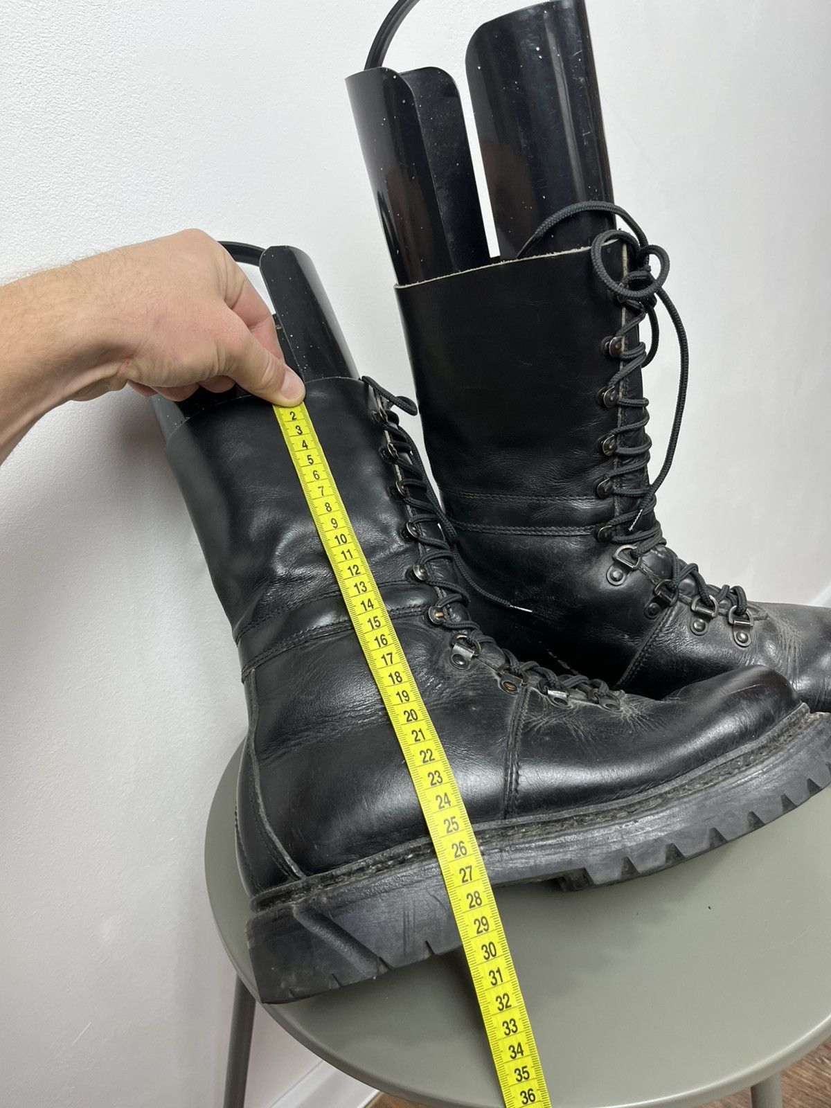 Other Vintage 1982 Military Leather Combat Boots Black Size 42 Size US 9 / EU 42 - 4 Thumbnail