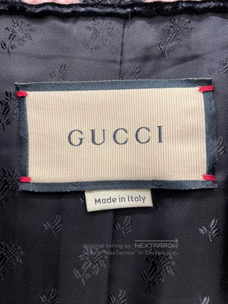 Gucci Gucci Round-neck woollen coat with a thousand-bird check Size XXS / US 00 / IT 34 - 5 Thumbnail