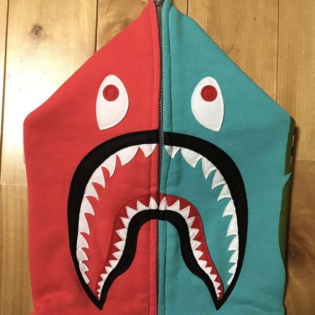 Bape BAPE Crazy color shark full zip hoodie a bathing ape Size US S / EU 44-46 / 1 - 3 Thumbnail