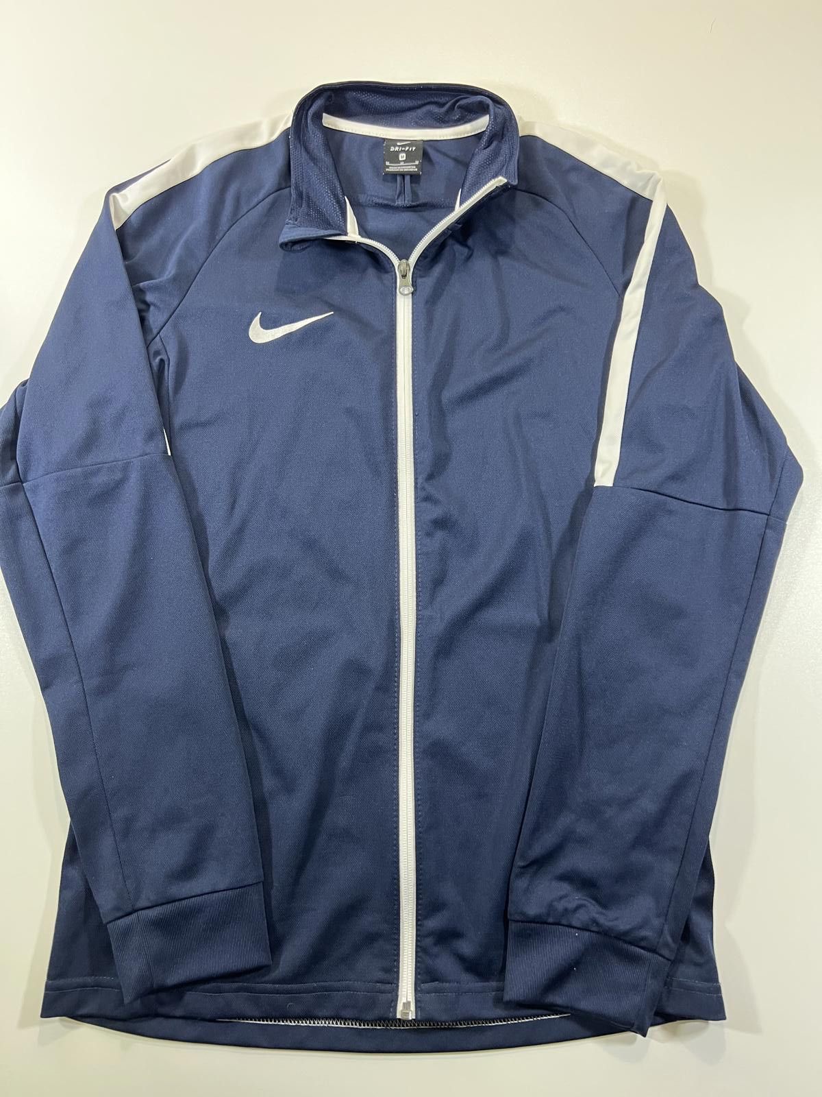 Nike Nike Dri-FIT Navy Blue Full-Zip Athletic Jacket Size US 32 / EU 48 - 1 Thumbnail