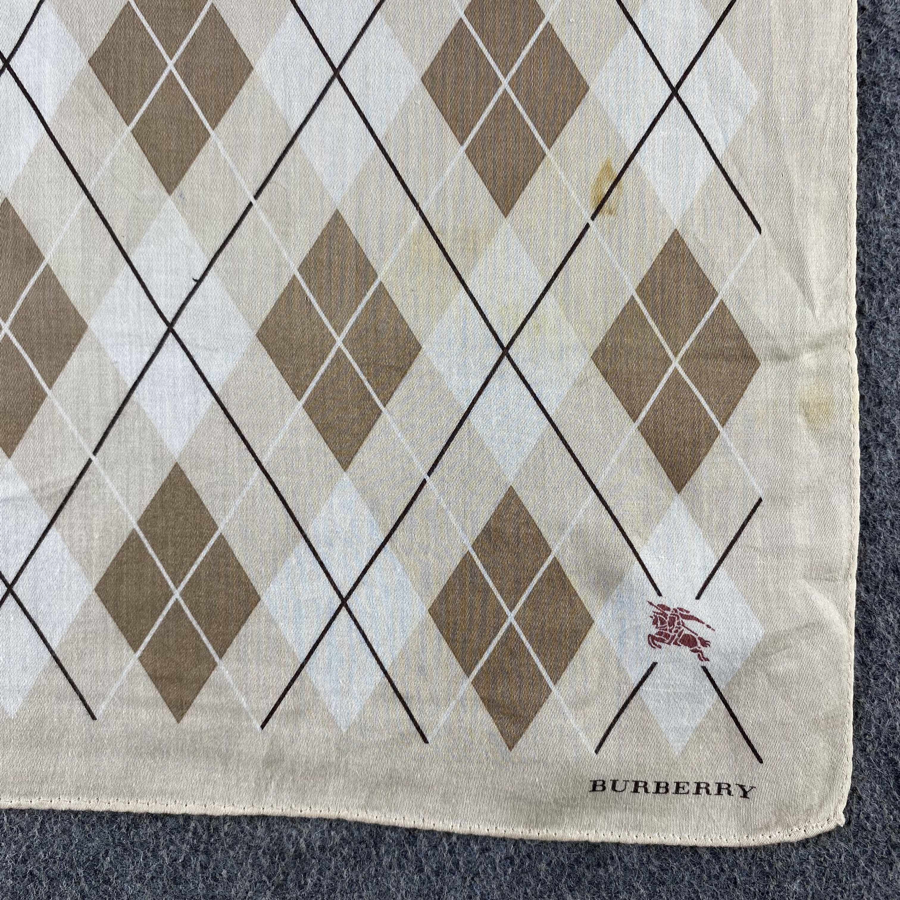Burberry × Vintage Burberry Handkerchief/Neckerchief/Bandana HC571 Size ONE SIZE - 3 Thumbnail
