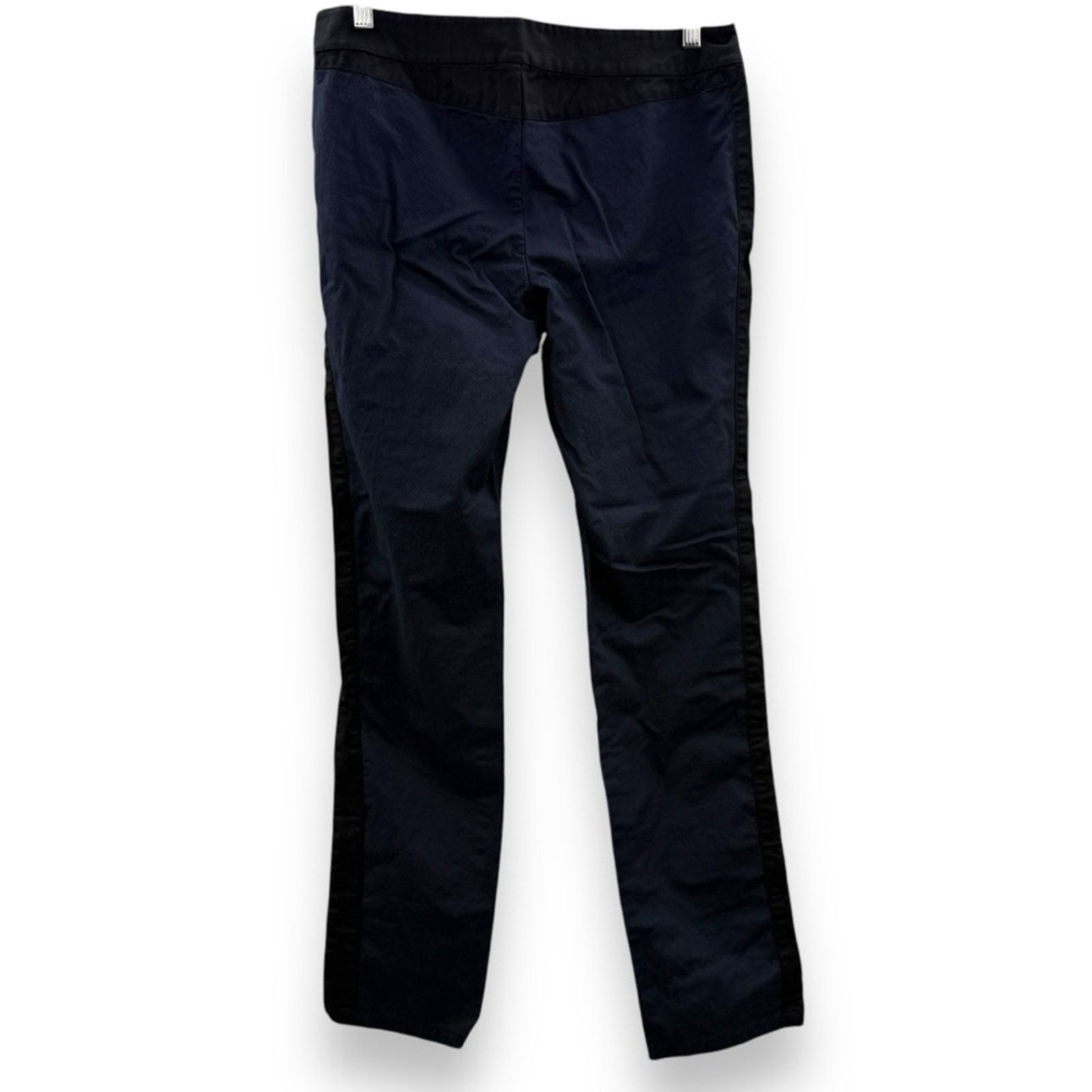 Derek Lam 10 Crosby Derek Lam 10 Crosby Navy Blue & Black Side Zip Skinny Pants Size 28" / US 6 / IT 42 - 4 Thumbnail