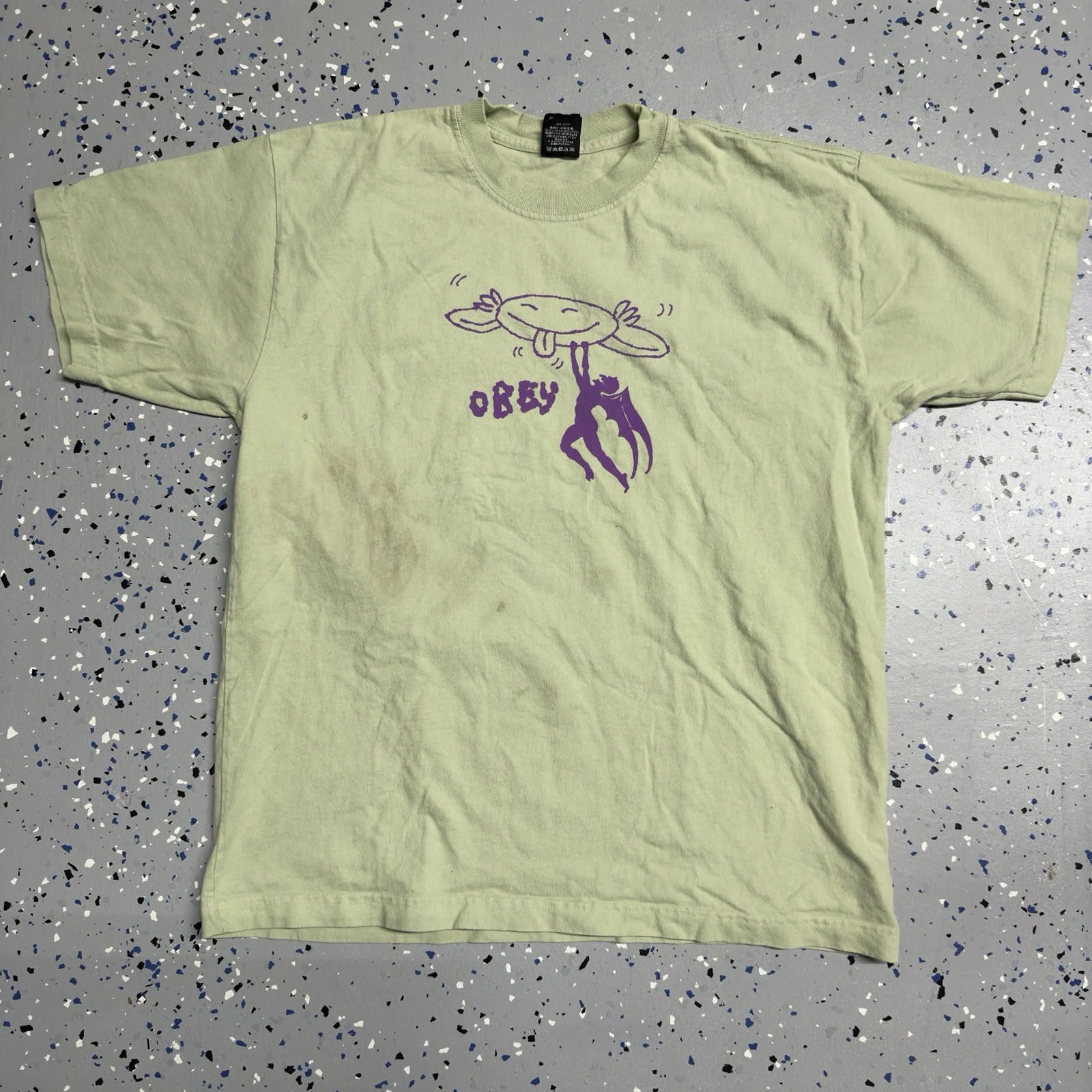 Designer Vintage Obey “New Life” hang tag t shirt Medium Size US M / EU 48-50 / 2 - 1 Thumbnail