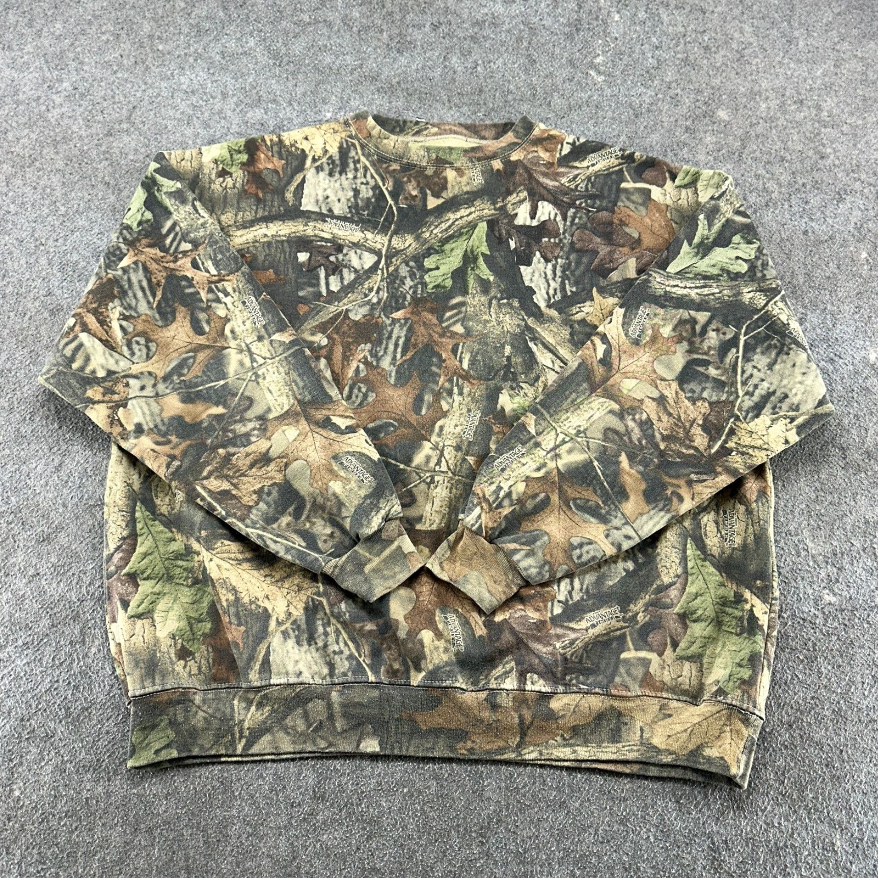 Jerzees VINTAGE Realtree Camo Sweatshirt Mens 3XL Pullover Advantage Timber Cotton 90s Size US XXL / EU 58 / 5 - 2 Thumbnail