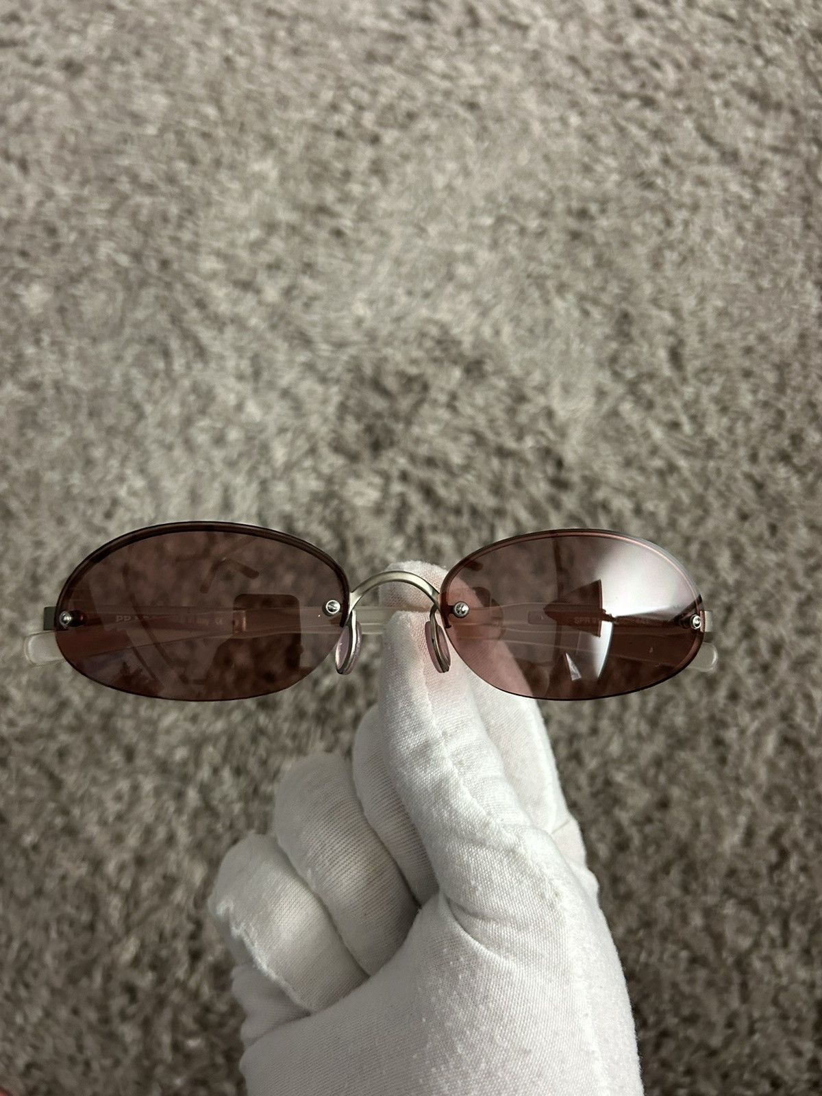 Prada Prada SPR91 A Logo Sunglasses Size ONE SIZE - 4 Thumbnail