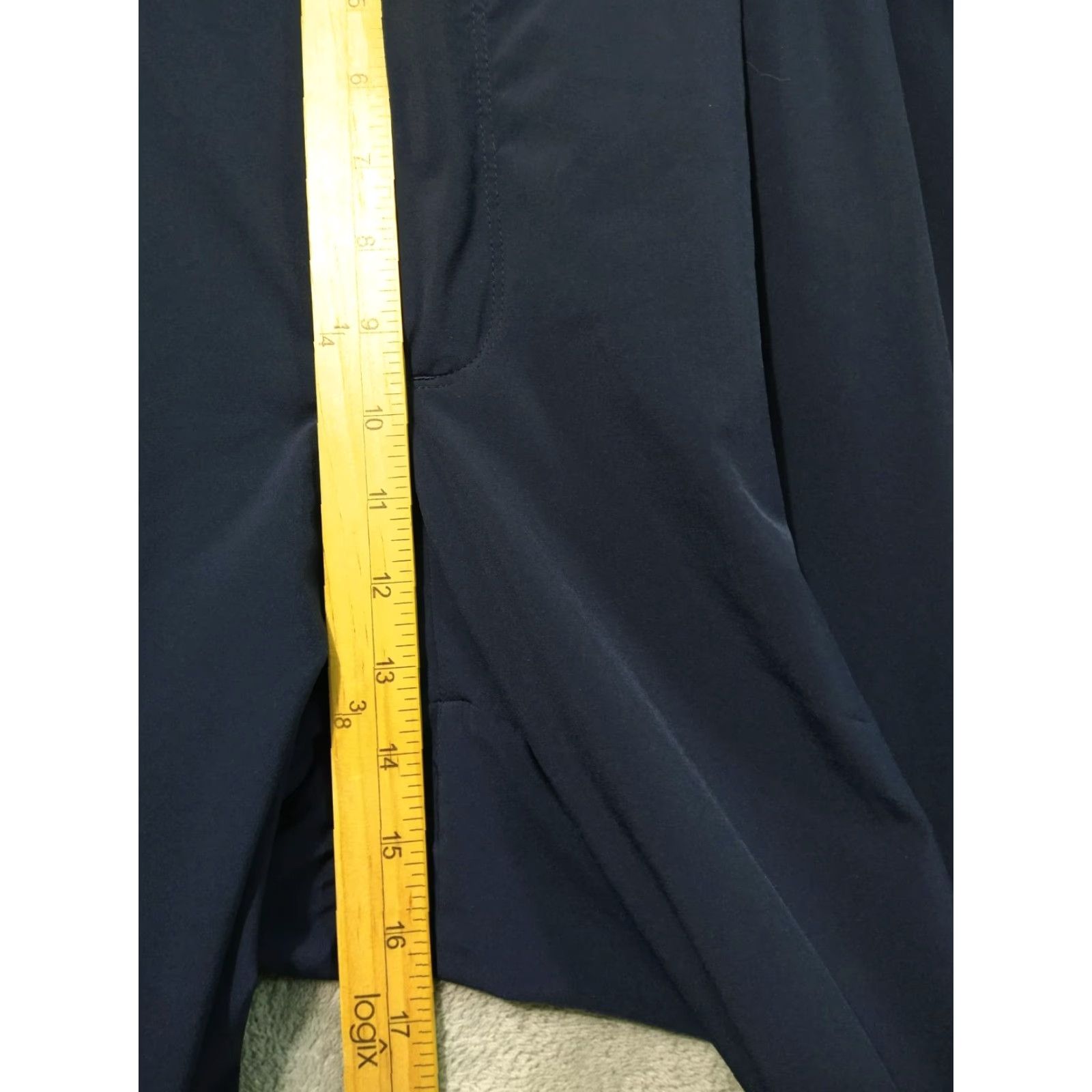 Athleta Athleta Pants Womens 18 Blue Skyline II Paperbag Pull On Crop Belted Stretch Size 40" / US 18 - 4 Thumbnail