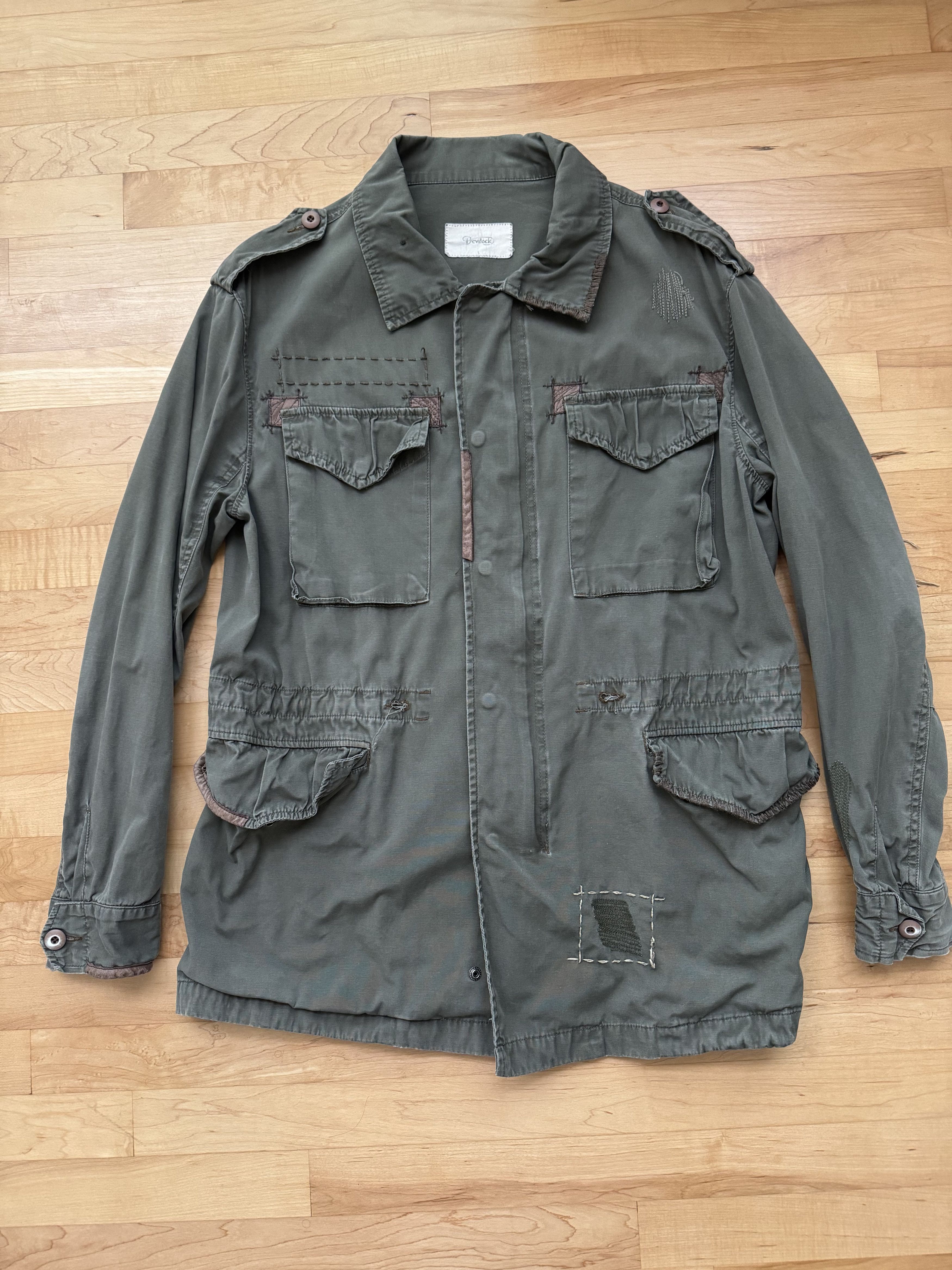 Distressed Military Jacket | Grailed