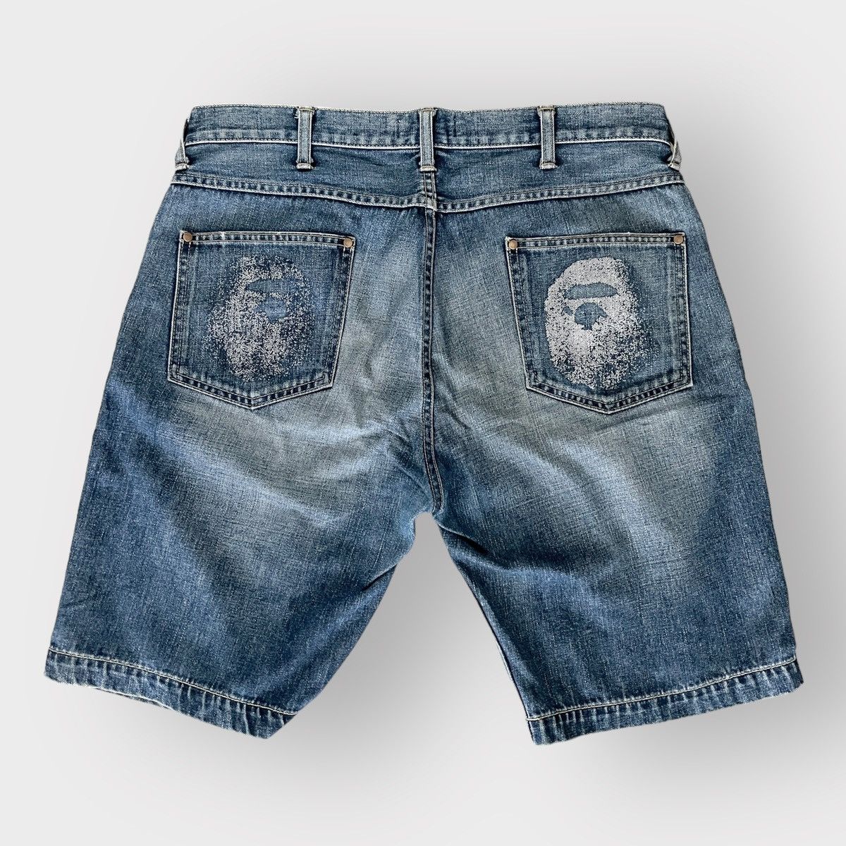 Bape Ape Head retailer Jean Shorts Size Large