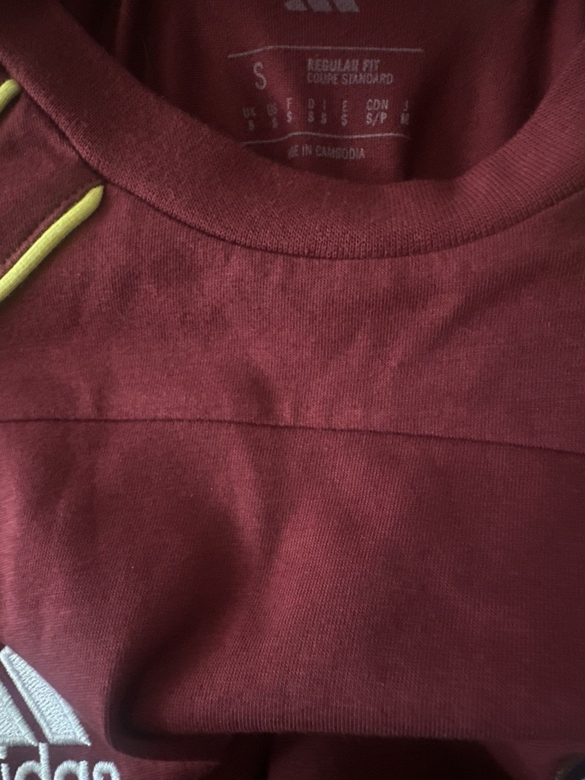 Adidas Burgundy Arsenal Shirt Size US S / EU 44-46 / 1 - 4 Thumbnail