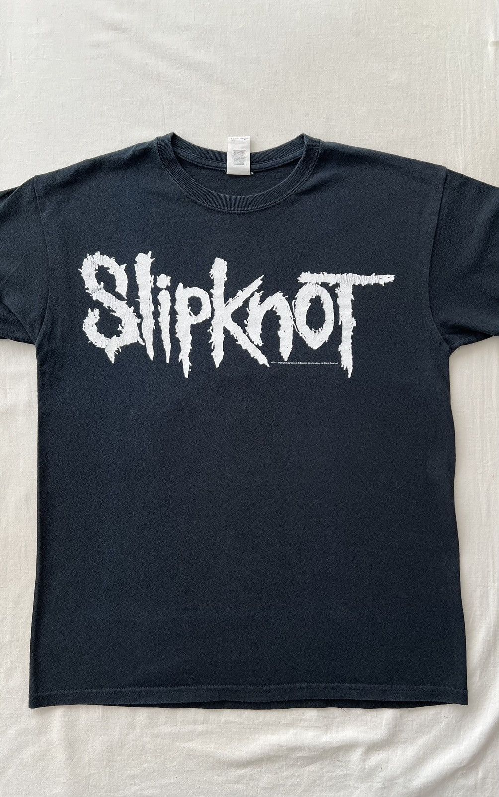 Band Tees Vintage 2012 Slipknot Rock Band Black T-shirt Size US M / EU 48-50 / 2 - 5 Thumbnail