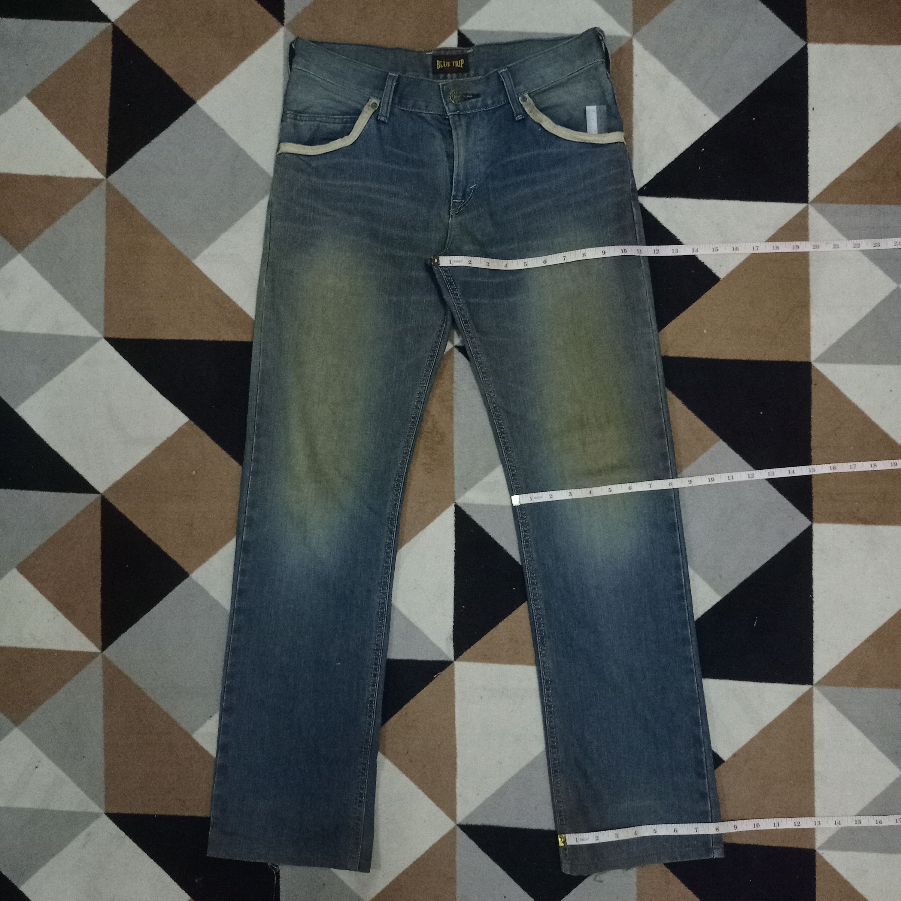 Edwin Vintage Japanese Edwin Blue Trip Mud Wash Loose Jeans Size US 30 / EU 46 - 11 Thumbnail